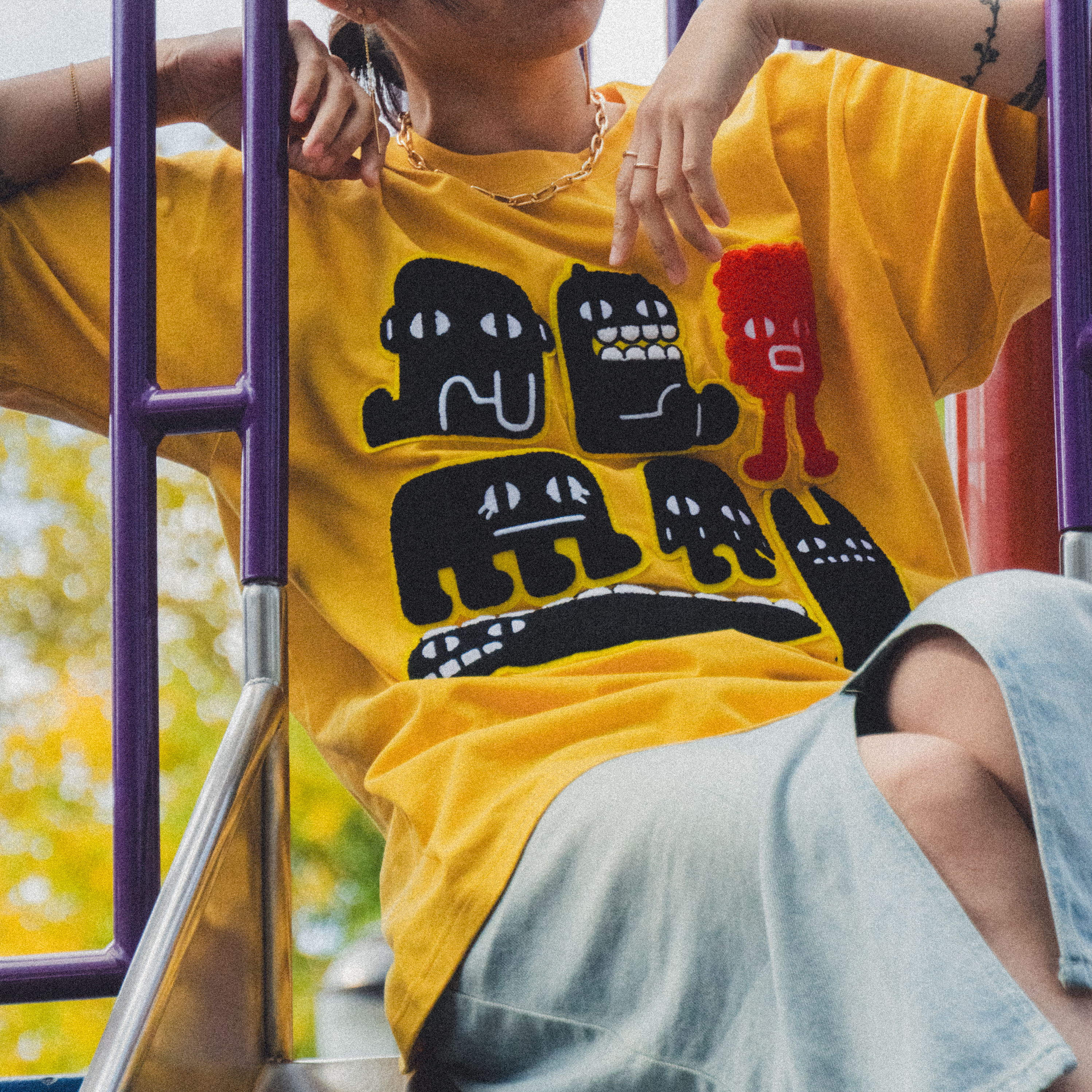TOMODACHI: Chenille short sleeve t-shirt