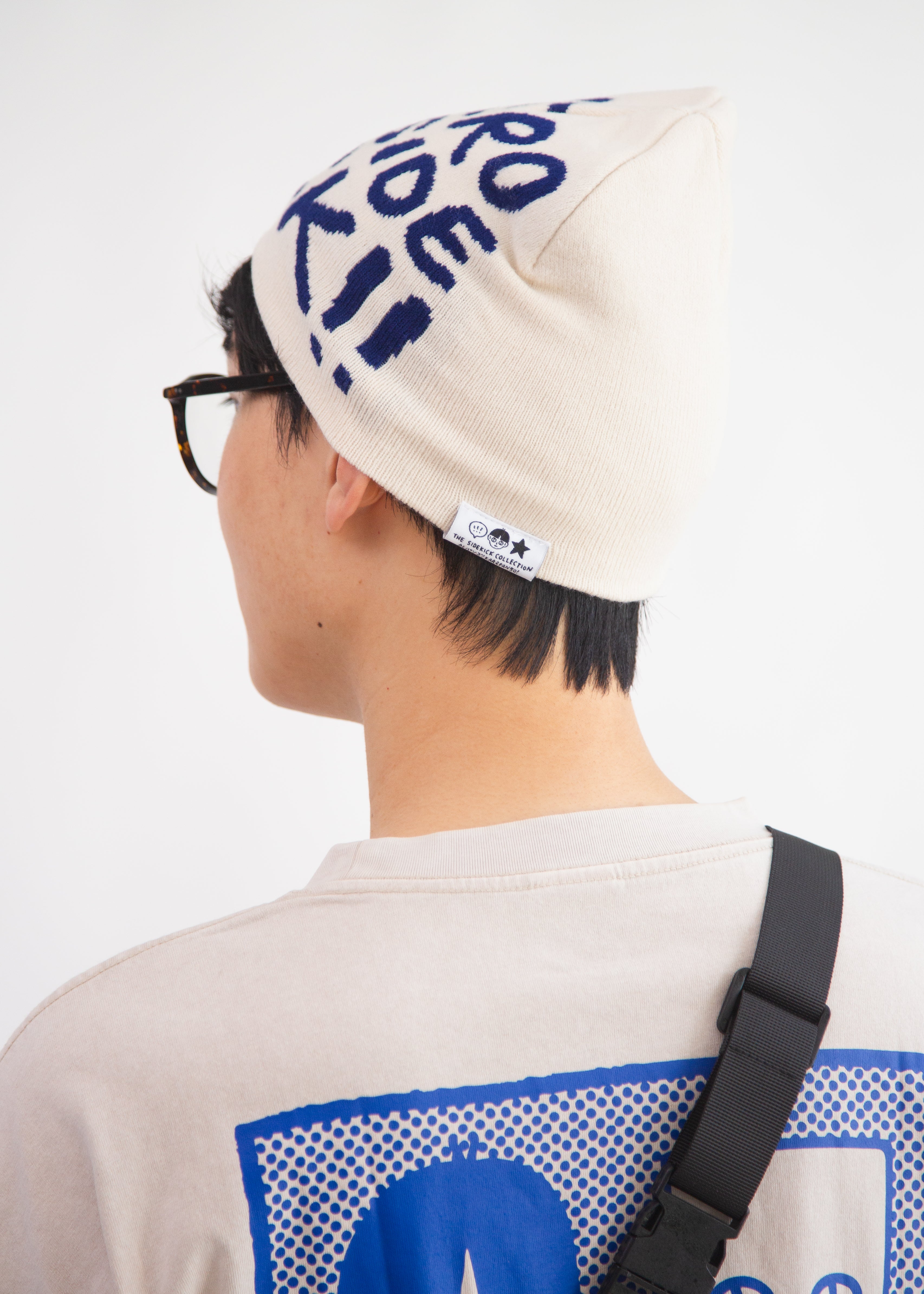 SIDEKICK: Cream Knit Beanie