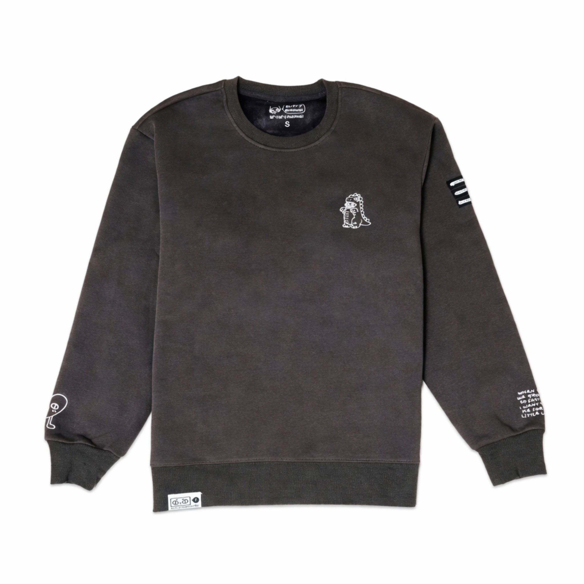 KYOURYUU: Embroidered long-sleeve thick sweater – Karepango