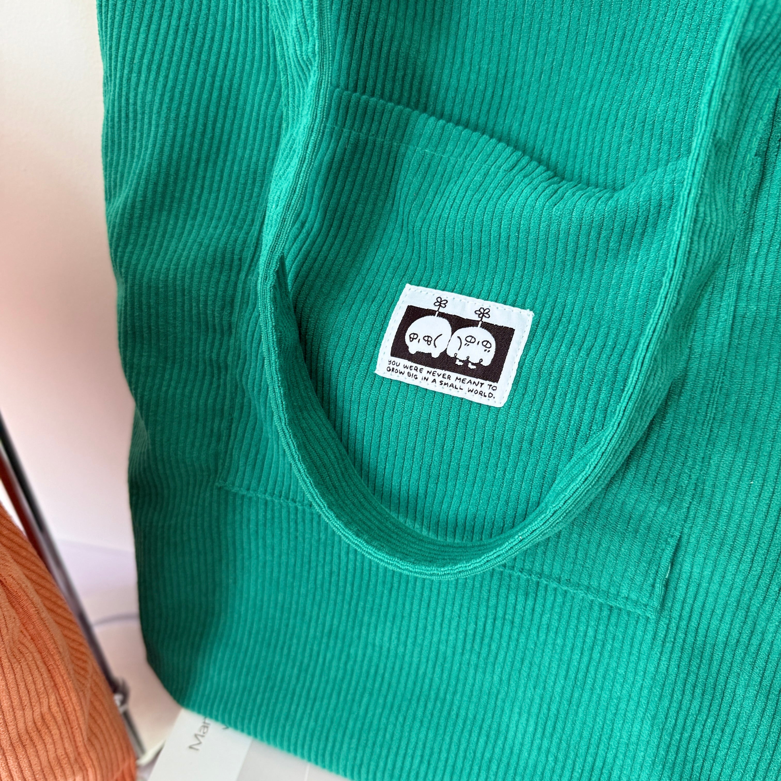 KETSU: Large corduroy tote bag