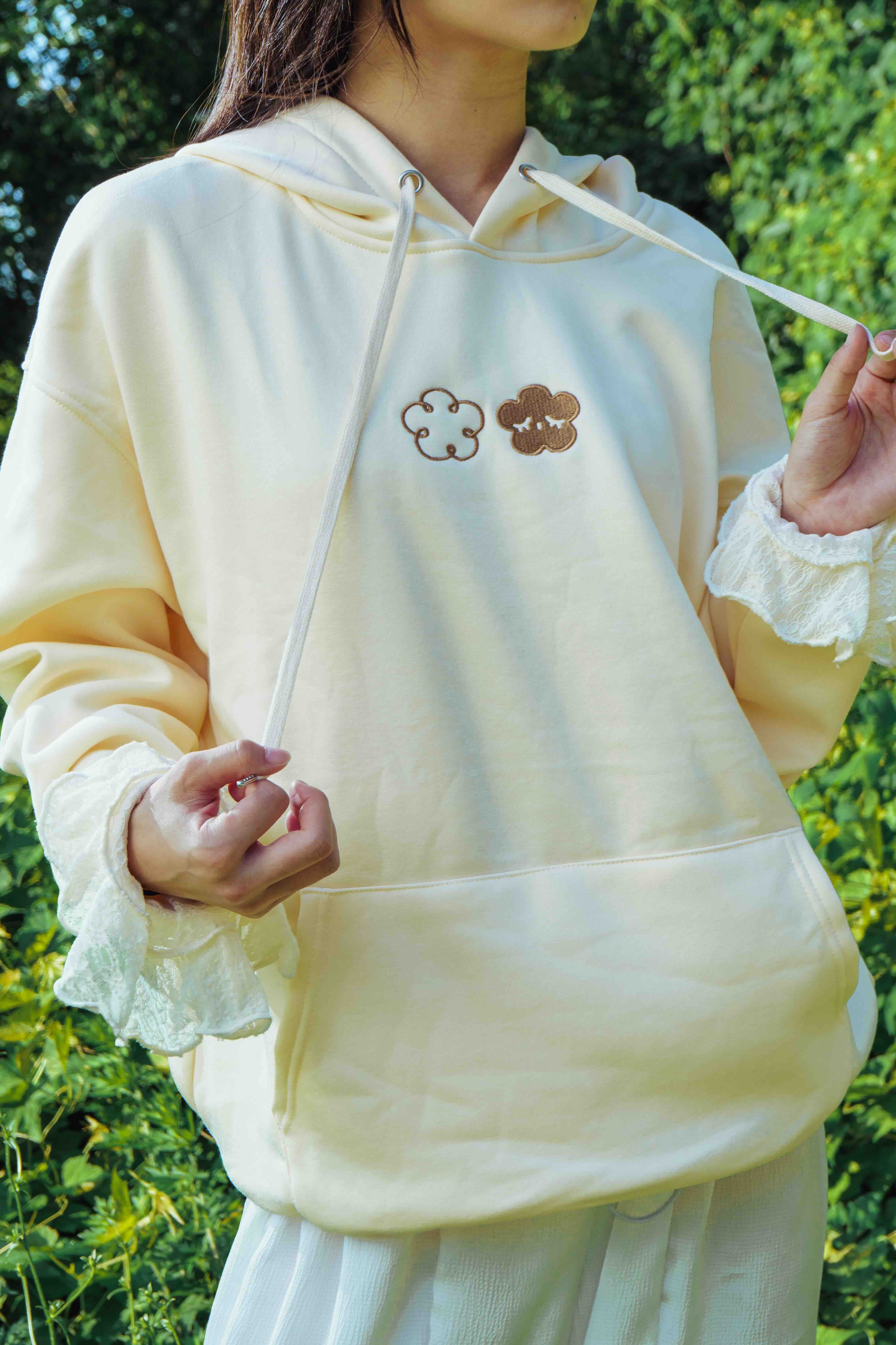 Fresh Air: Screenprinted thick hoodie