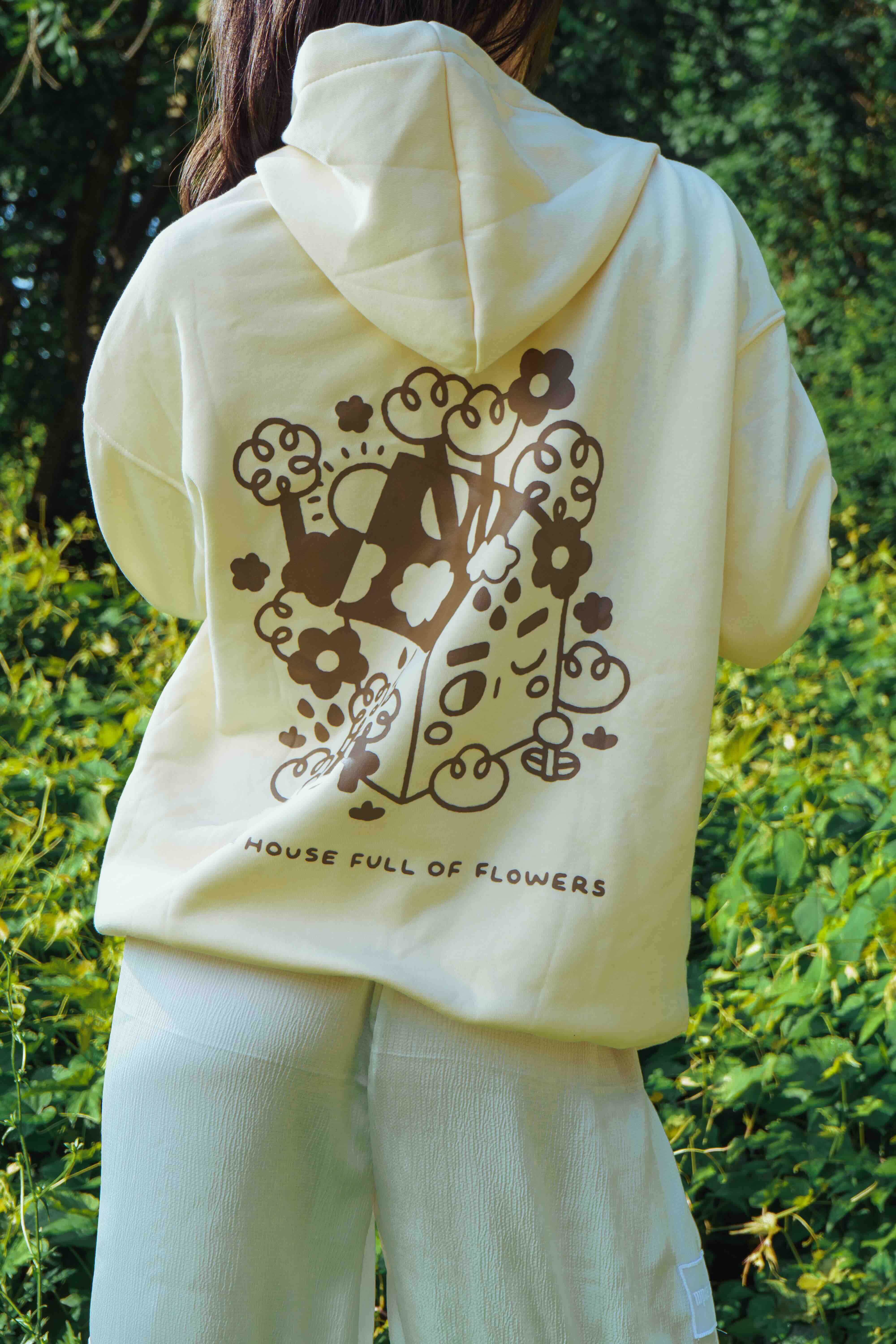 Fresh Air: Screenprinted thick hoodie