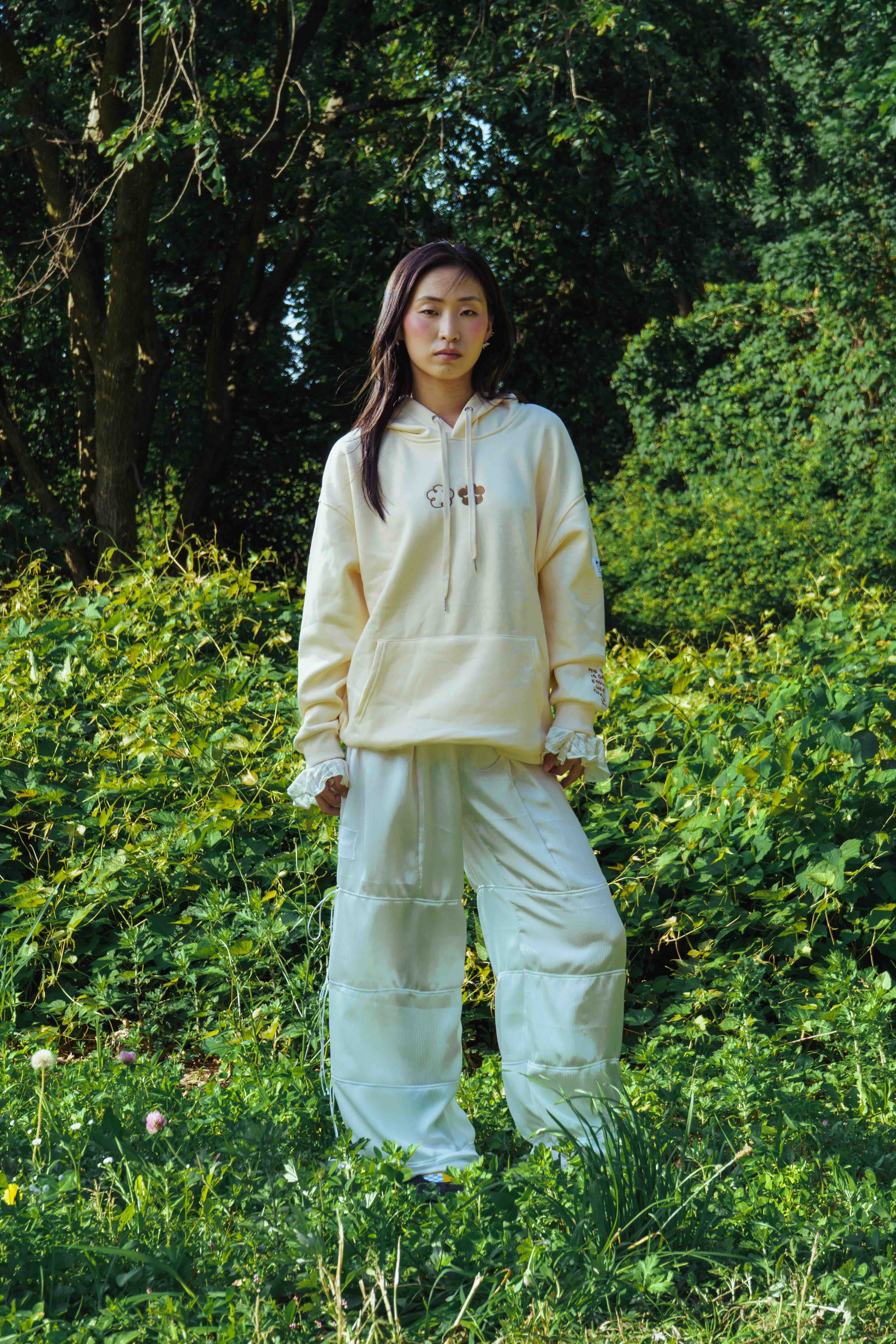 Fresh Air: Screenprinted thick hoodie