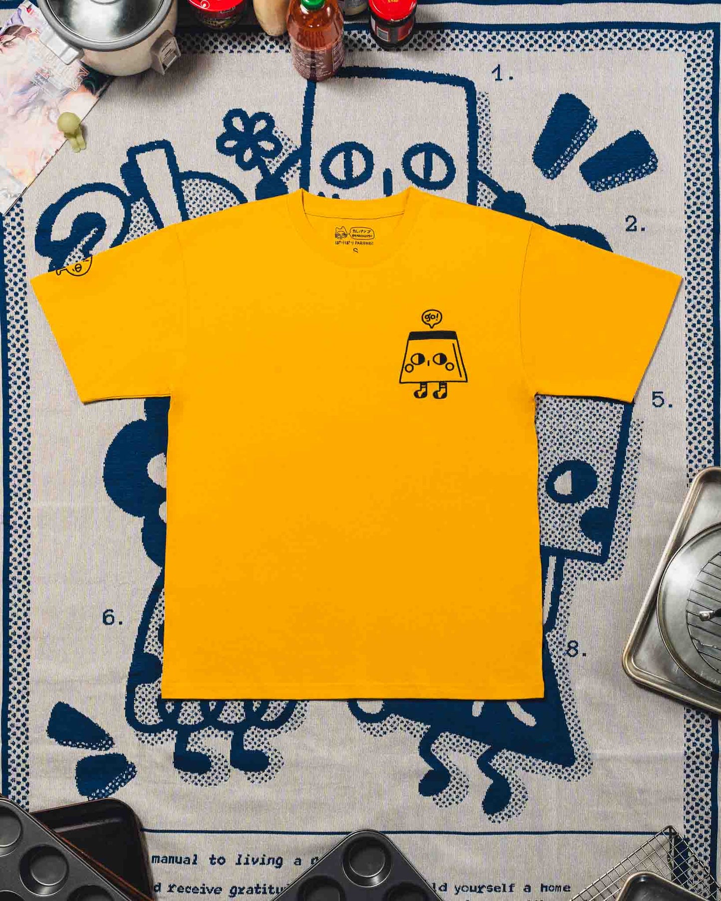 PURIN: Embroidered short sleeve t-shirt