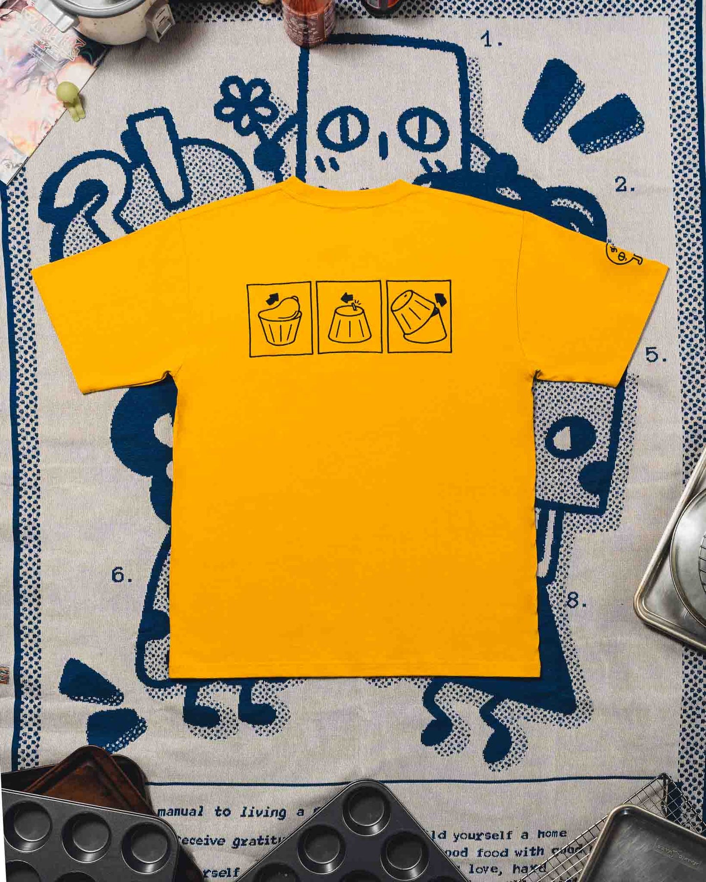 PURIN: Embroidered short sleeve t-shirt