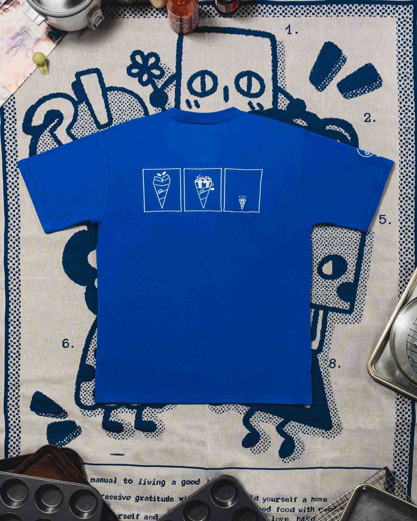 SOFUTO: Embroidered short sleeve t-shirt