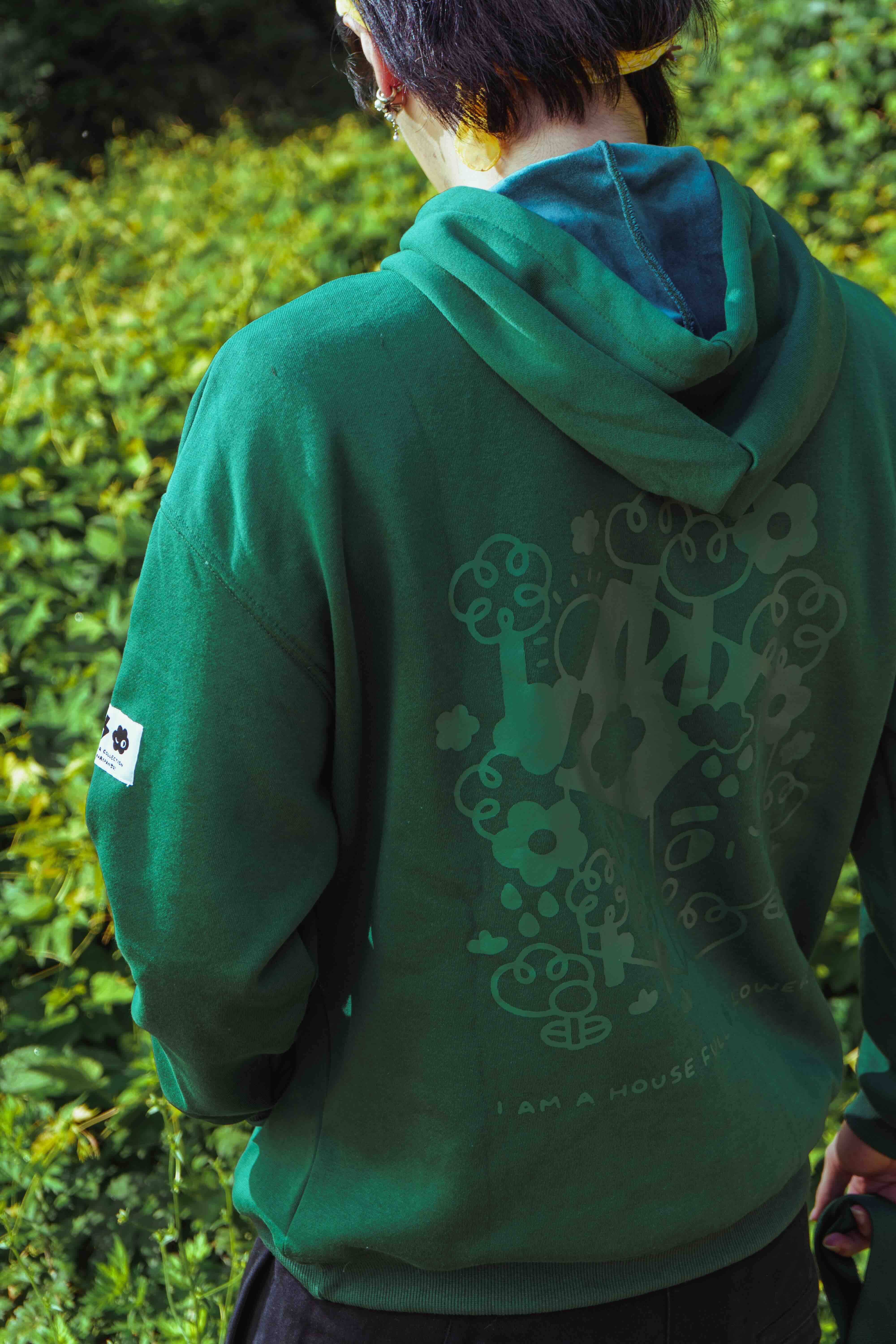 Fresh Air: Screenprinted thick hoodie
