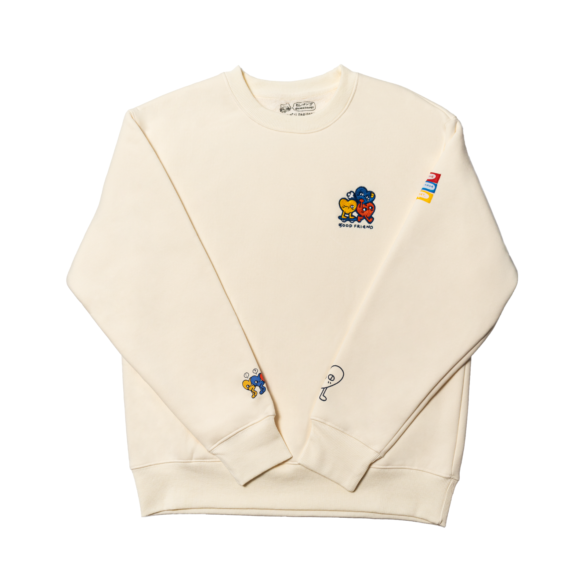 YUUJIN: Embroidered long-sleeve thick sweater