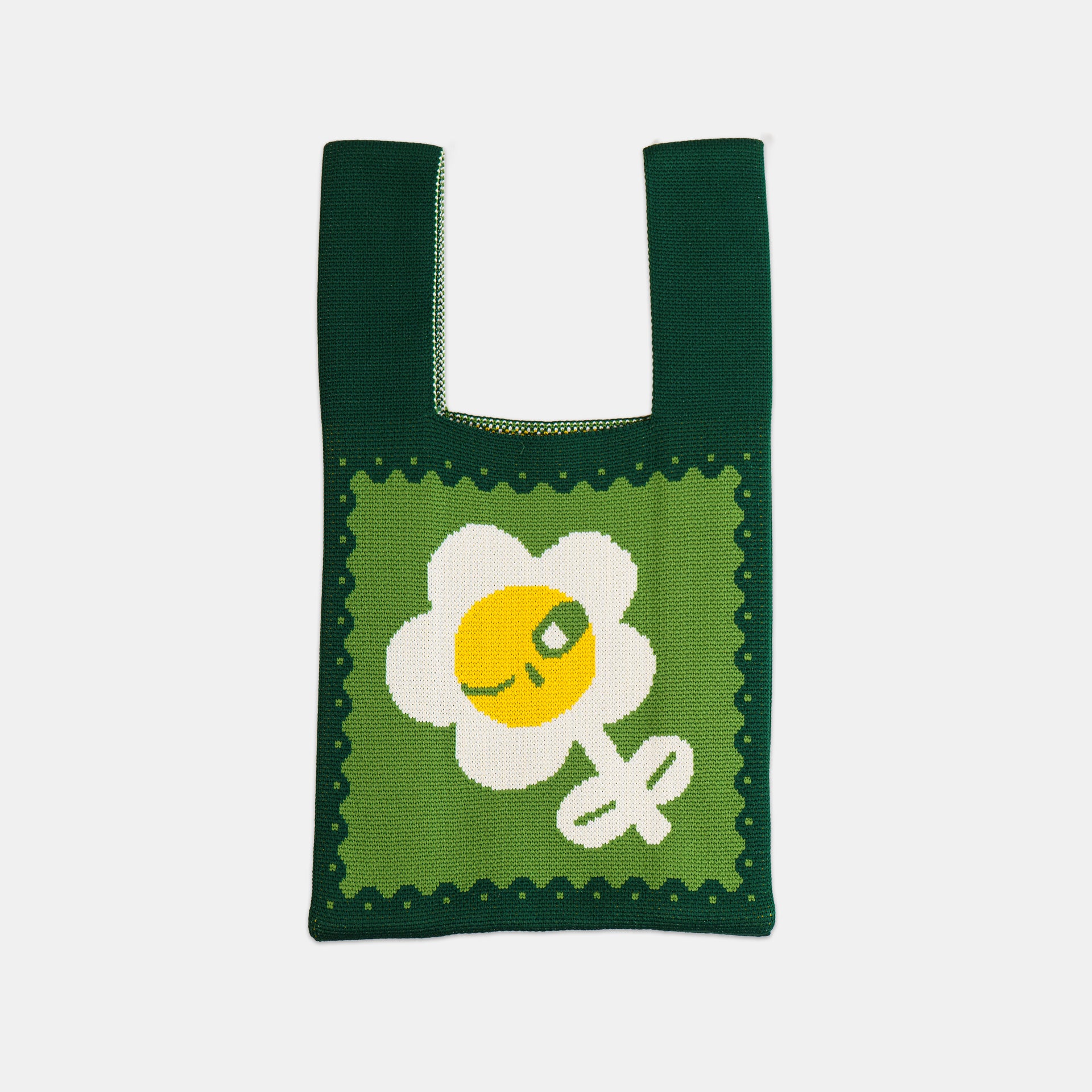 Fresh Air: Floral Bloom Knit Bag