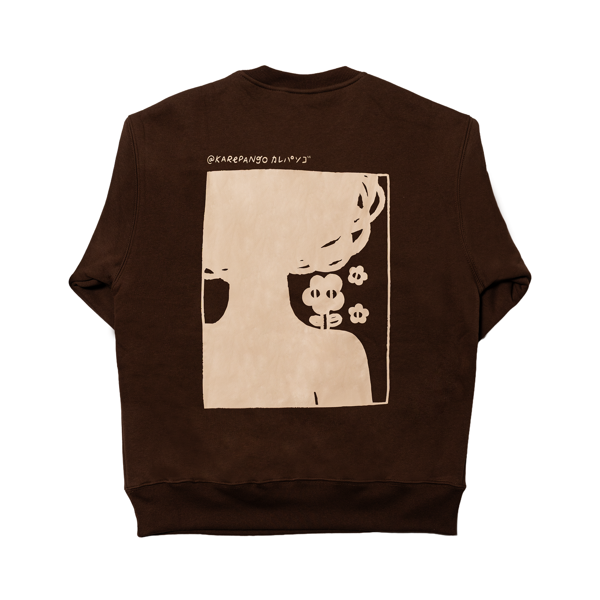 SOUKA: Embroidered long-sleeve thick sweater