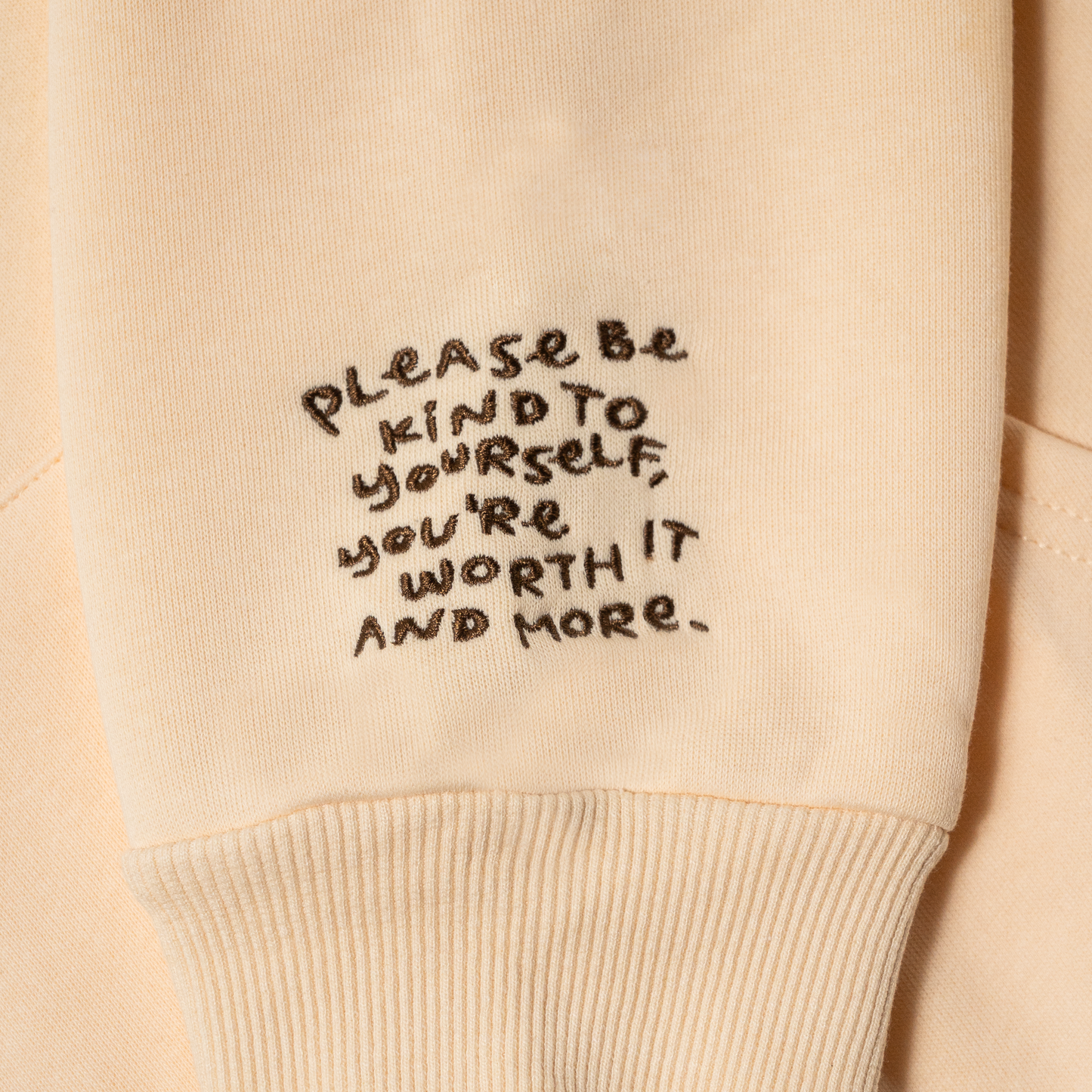 SHINZOU: Embroidered thick hoodie