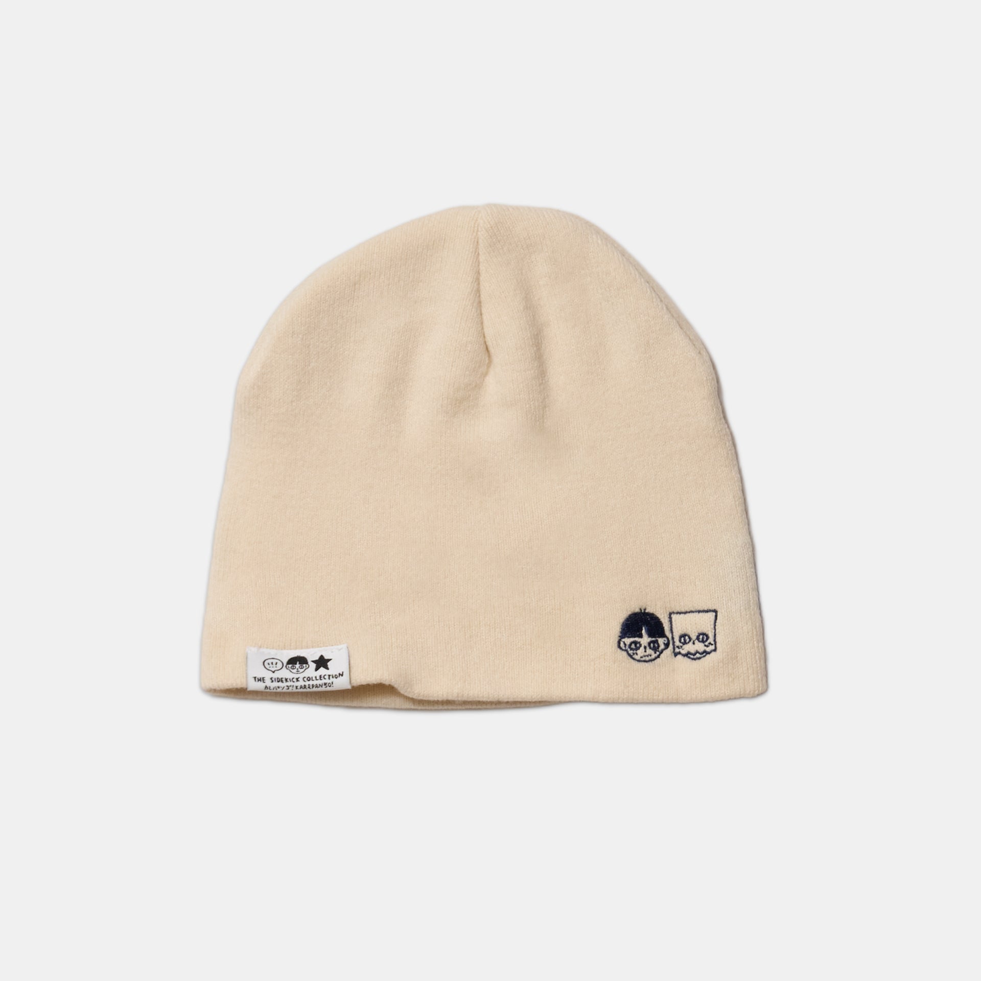 SIDEKICK: Cream Knit Beanie