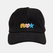 SIDEKICK: Black corduroy baseball cap