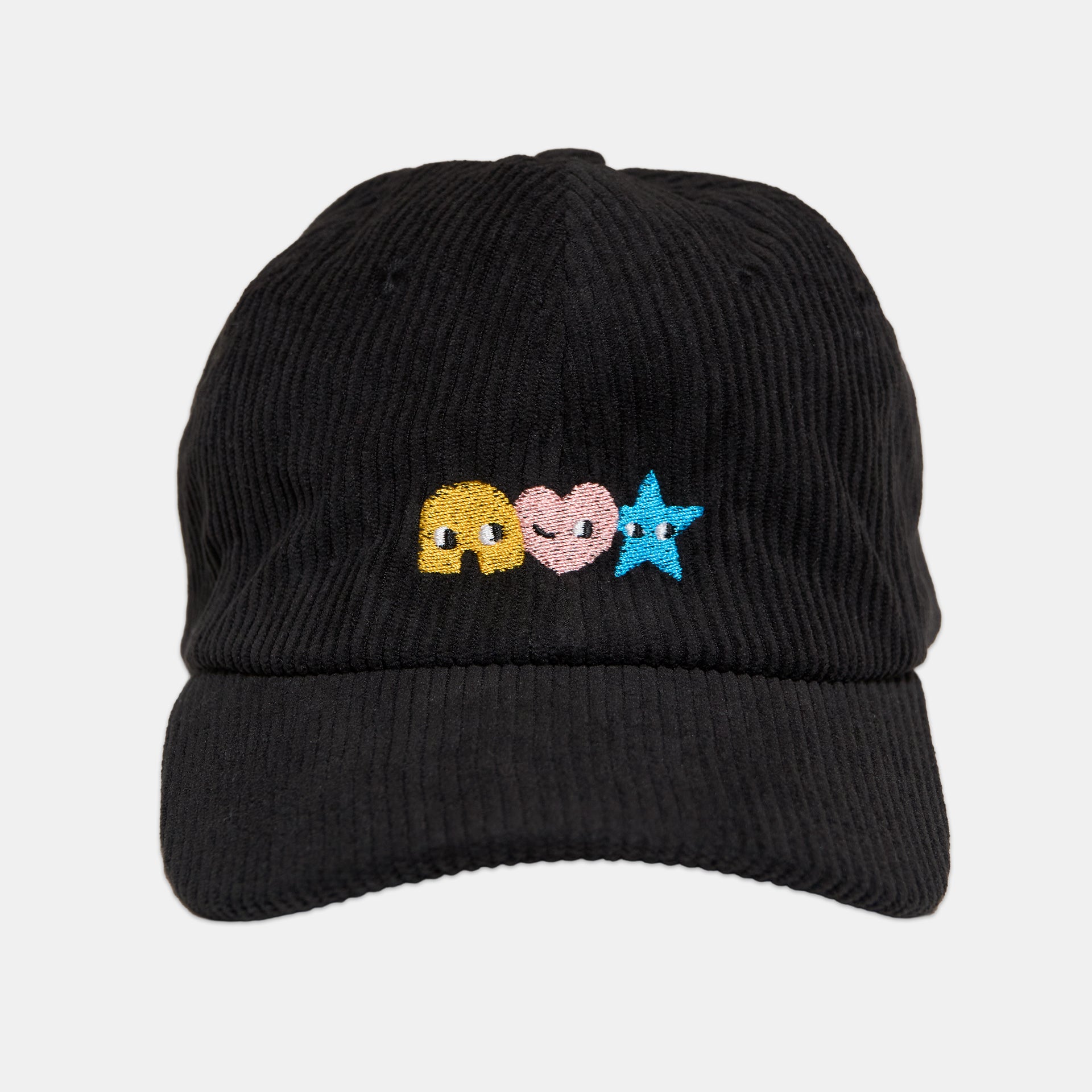 SIDEKICK: Black corduroy baseball cap