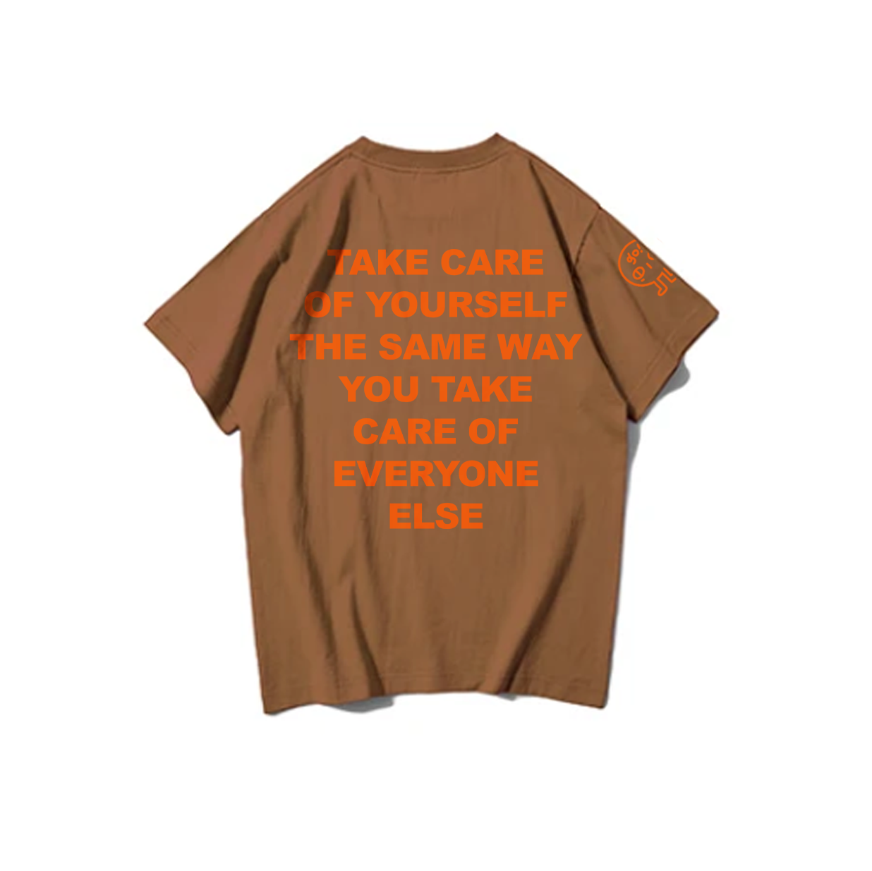 TAKE CARE OF YOURSELF: Embroidered short sleeve t-shirt