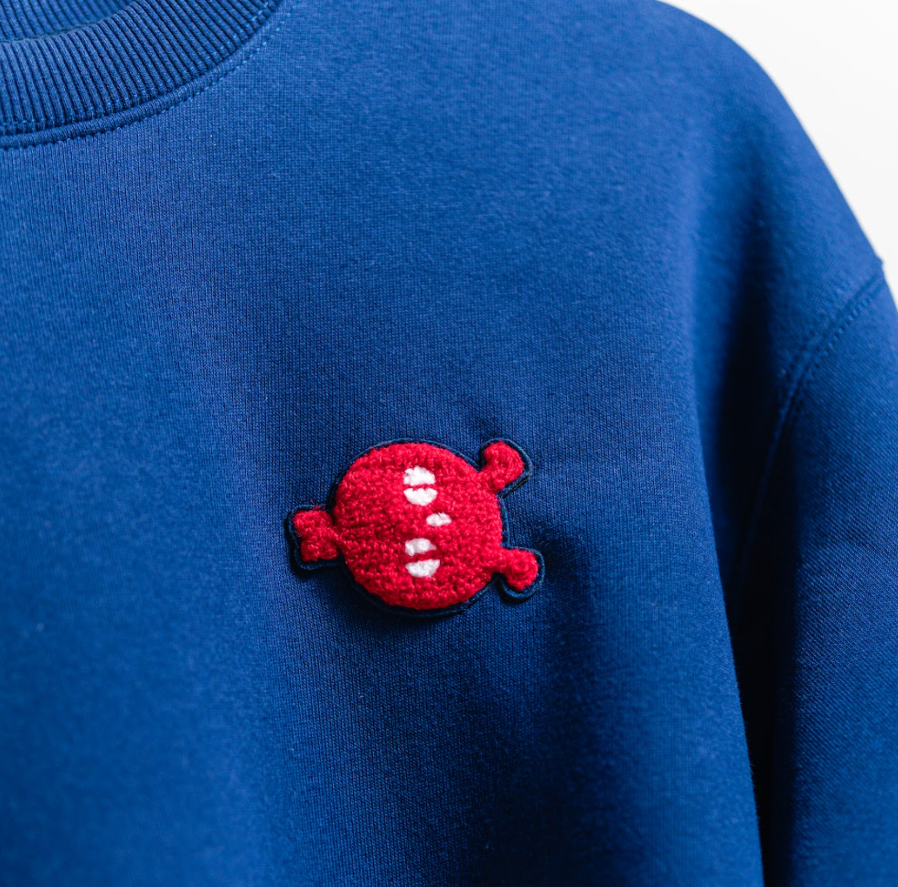 PANPAN: Embroidered long-sleeve thick sweater