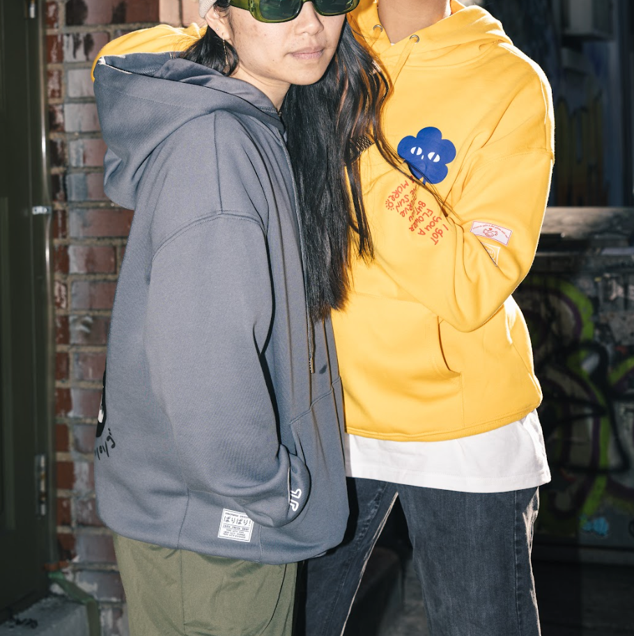UKIUKI: Screenprinted thick hoodie