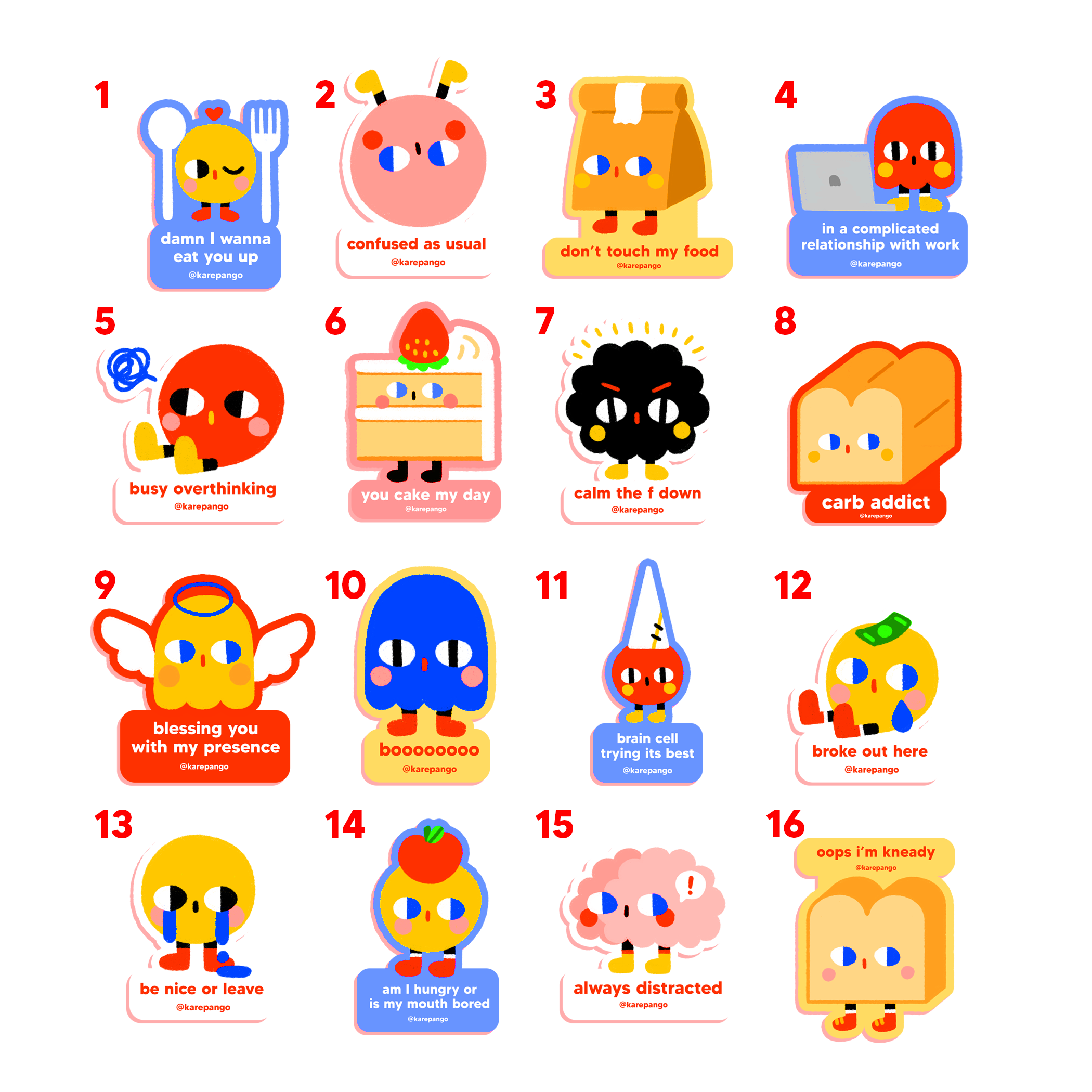 Die-cut stickers