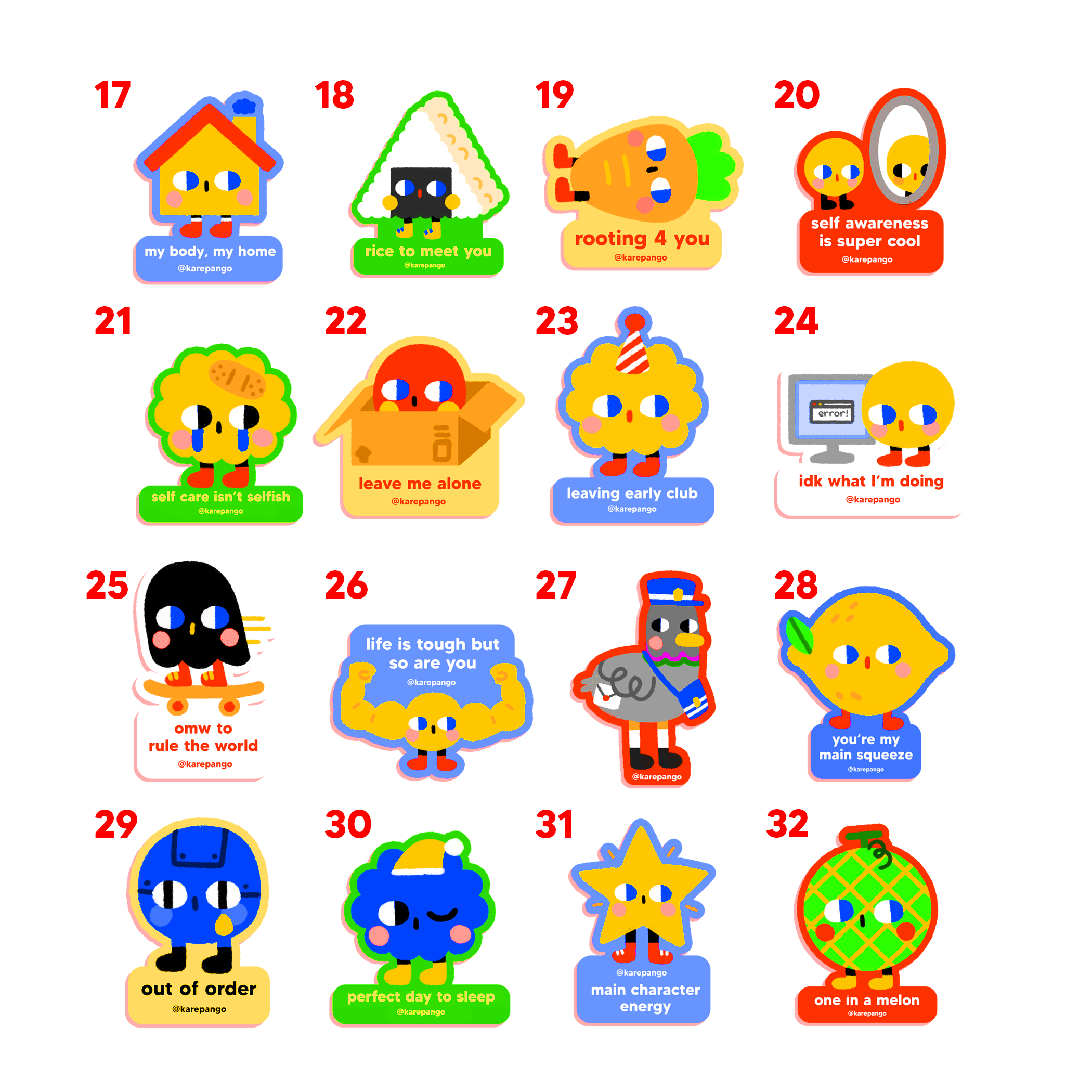 Die-cut stickers