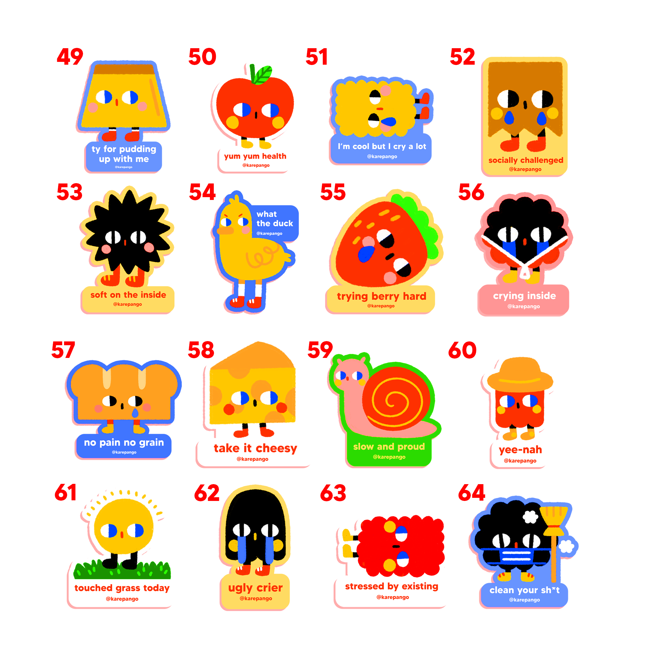 Die-cut stickers