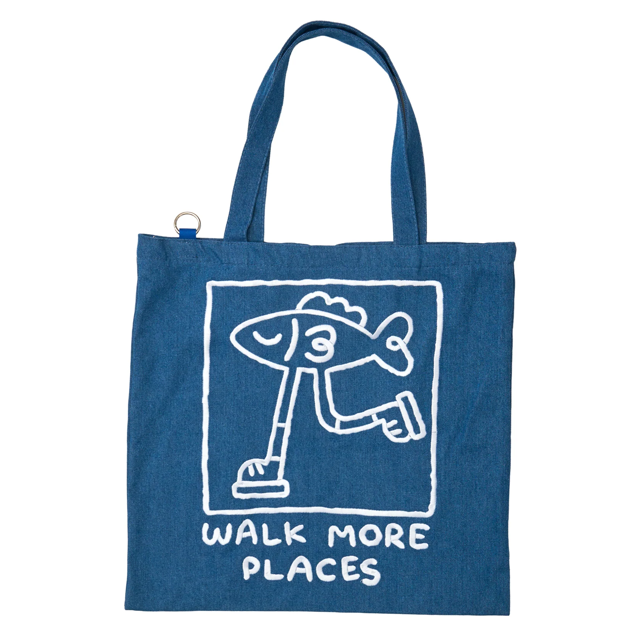 WALK MORE PLACES: Larger Denim Corduroy Tote Bag