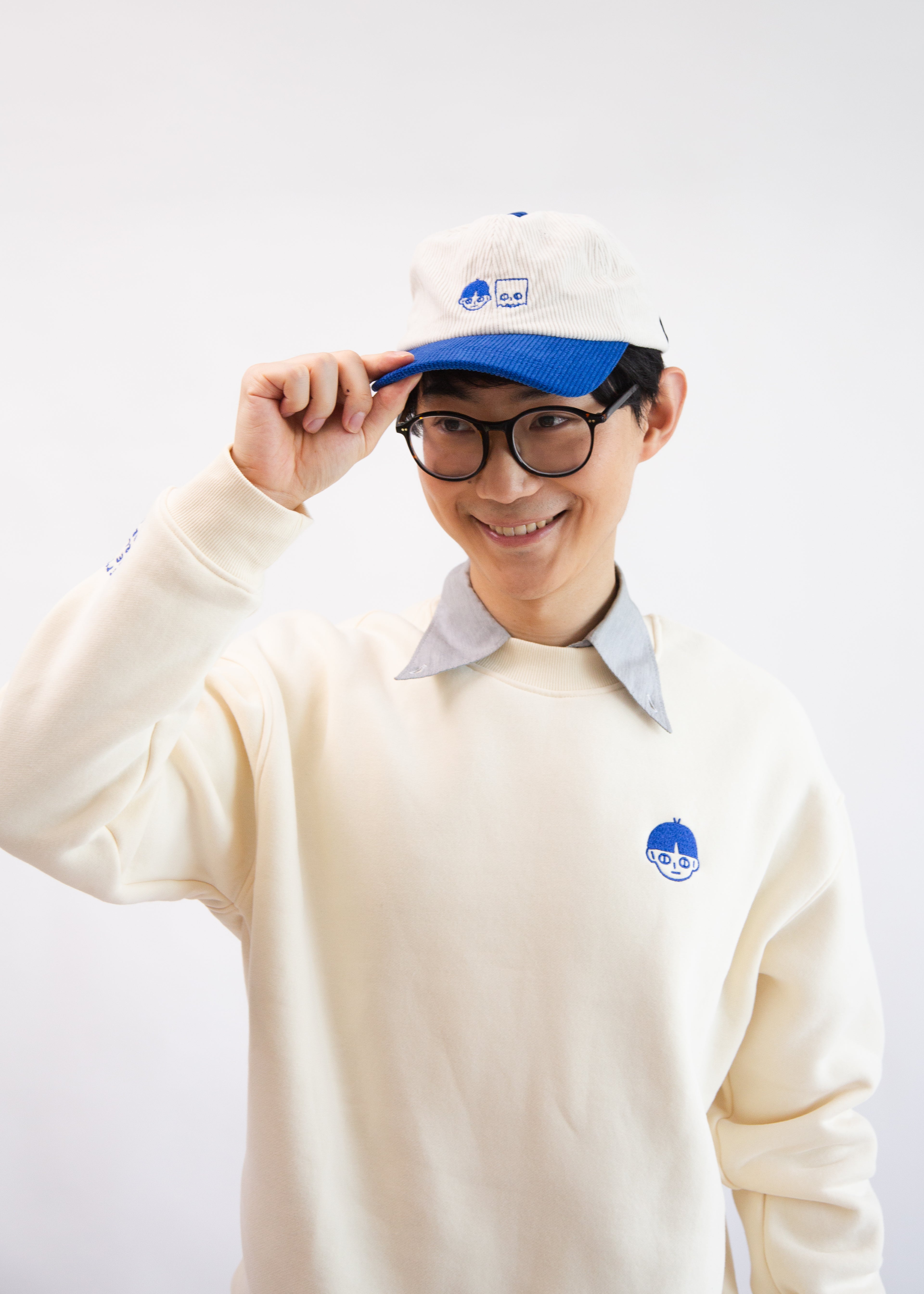 SIDEKICK: Duotone corduroy baseball cap