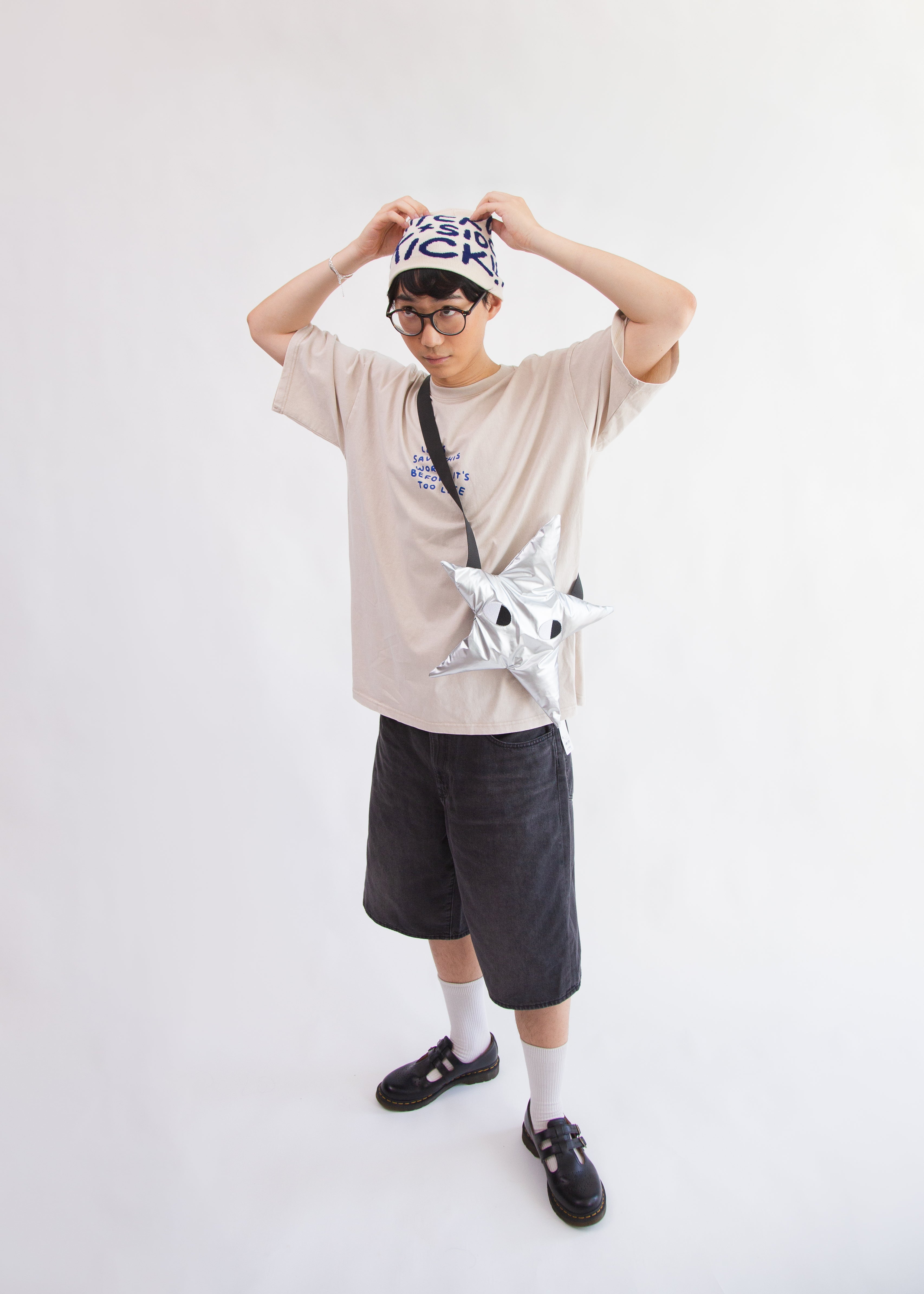 SIDEKICK: Cream Knit Beanie