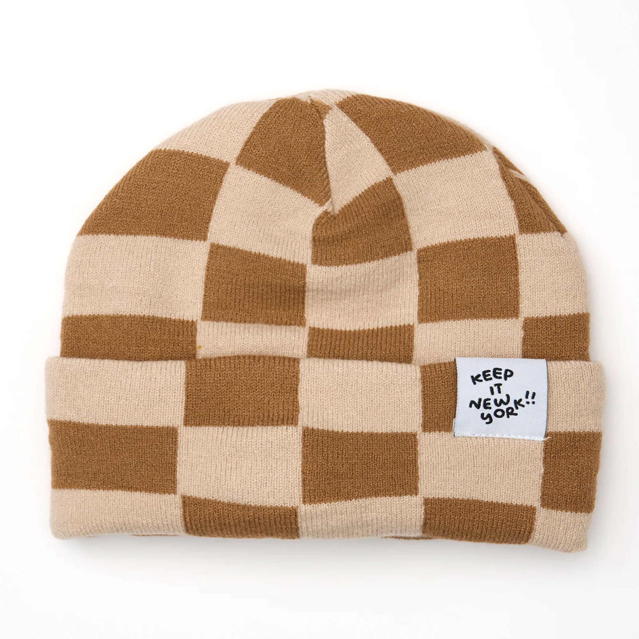 GRID BROWN: Beanie