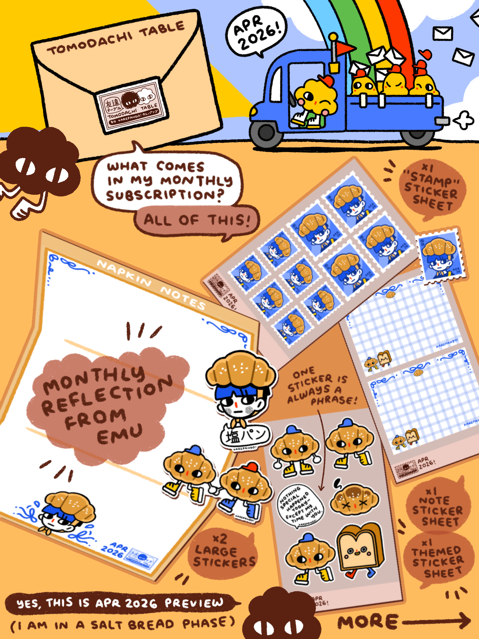 Tomodachi Table Mail Club