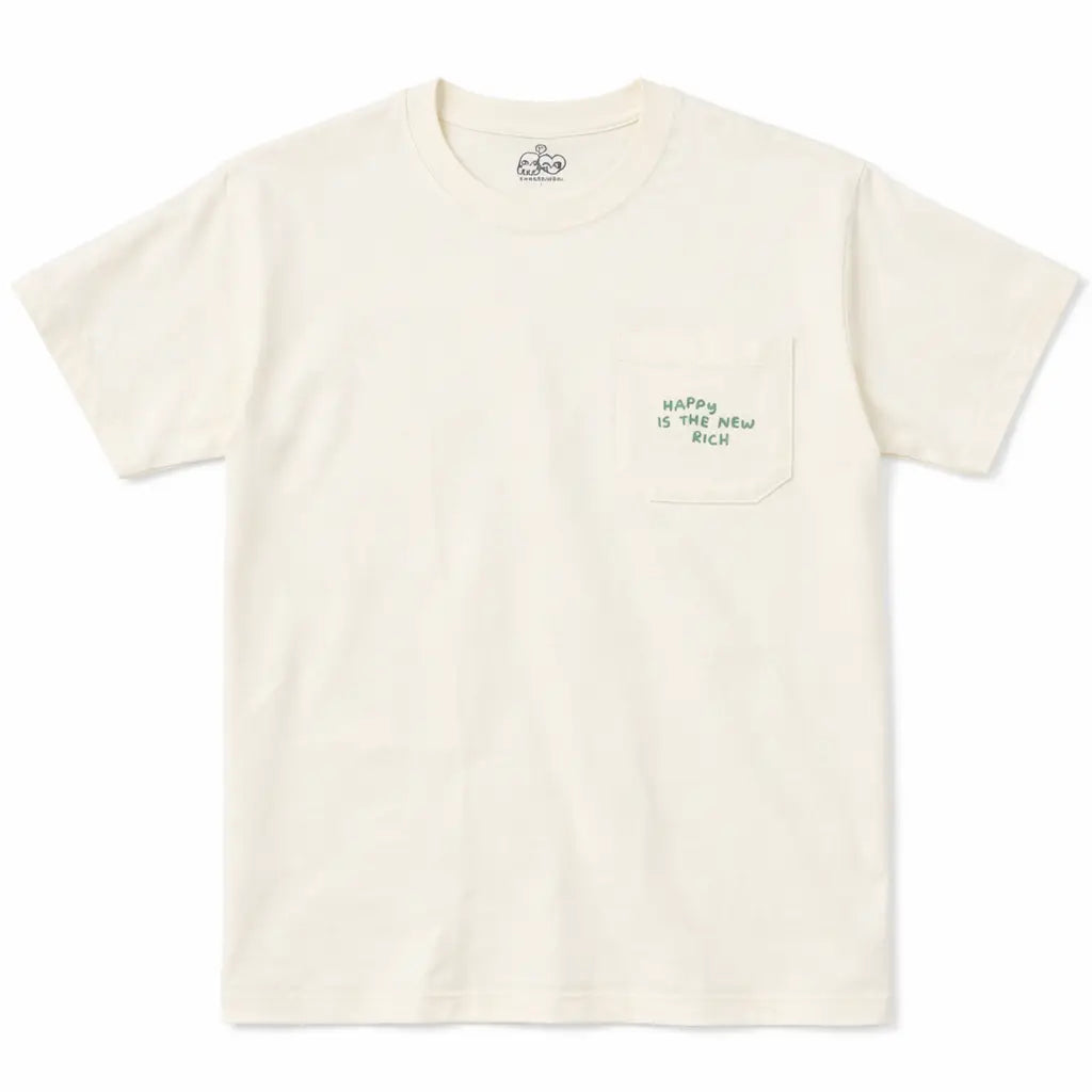 Happy is the New Rich Pocket Tshirt