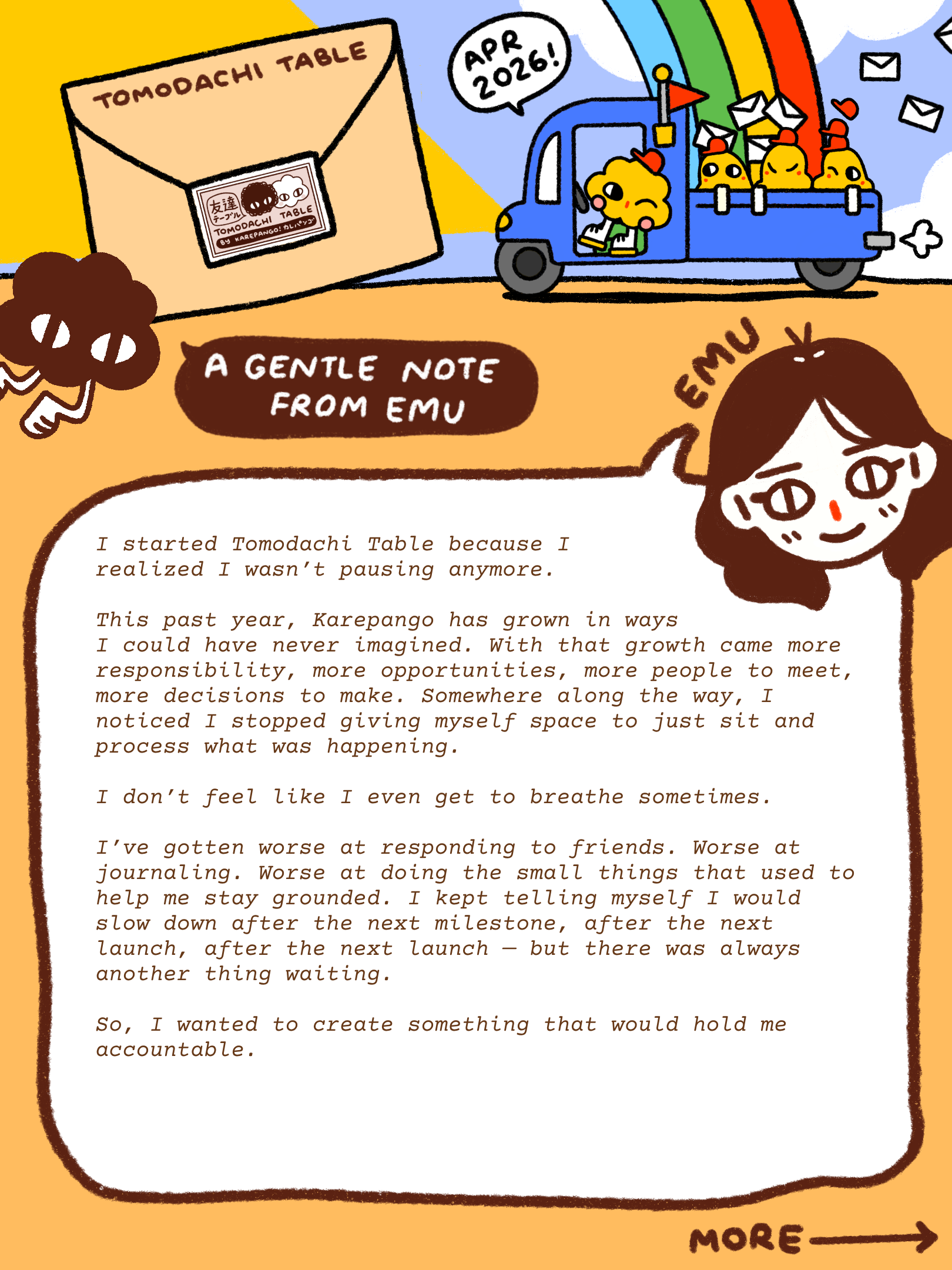 Tomodachi Table Mail Club