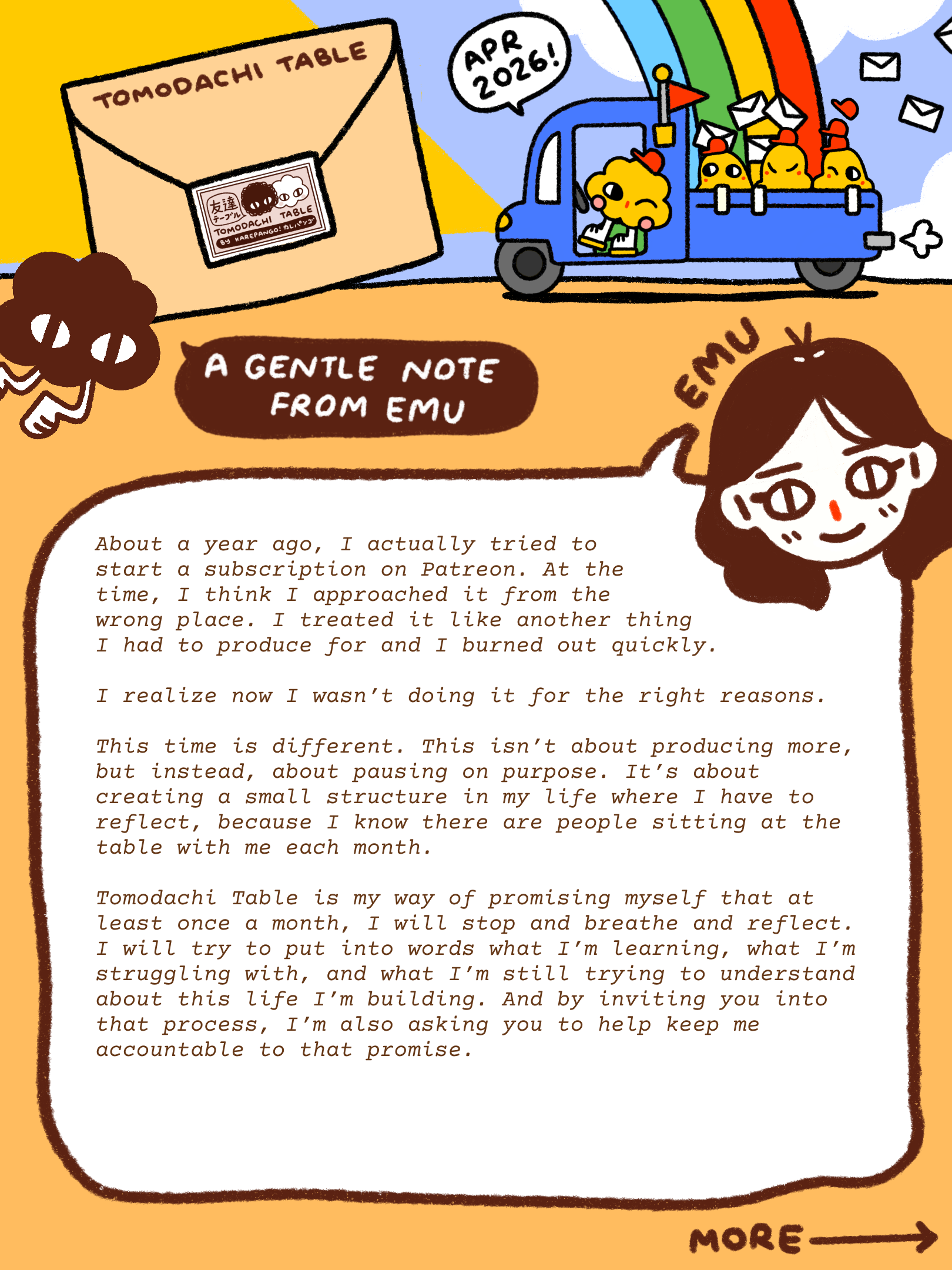 Tomodachi Table Mail Club