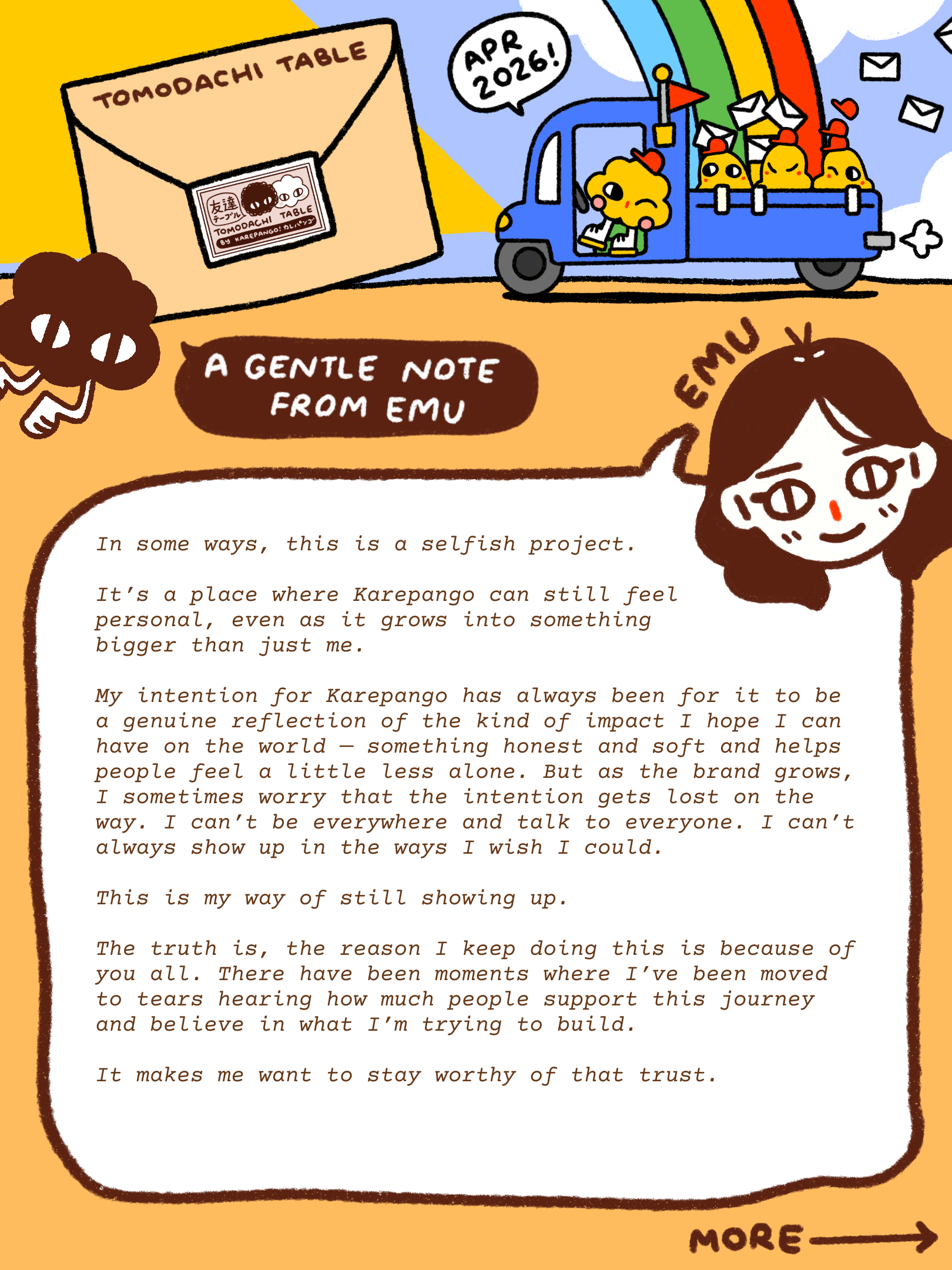 Tomodachi Table Mail Club