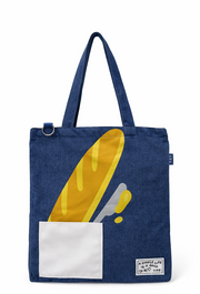 Denim Bread Tote