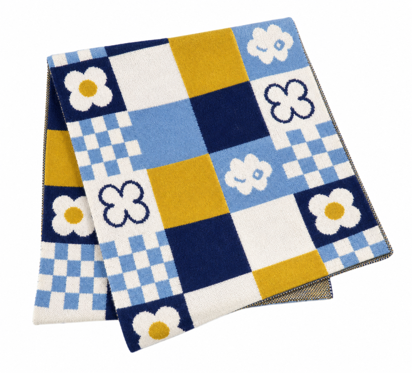 FLOWER BLUES: Statement Scarf