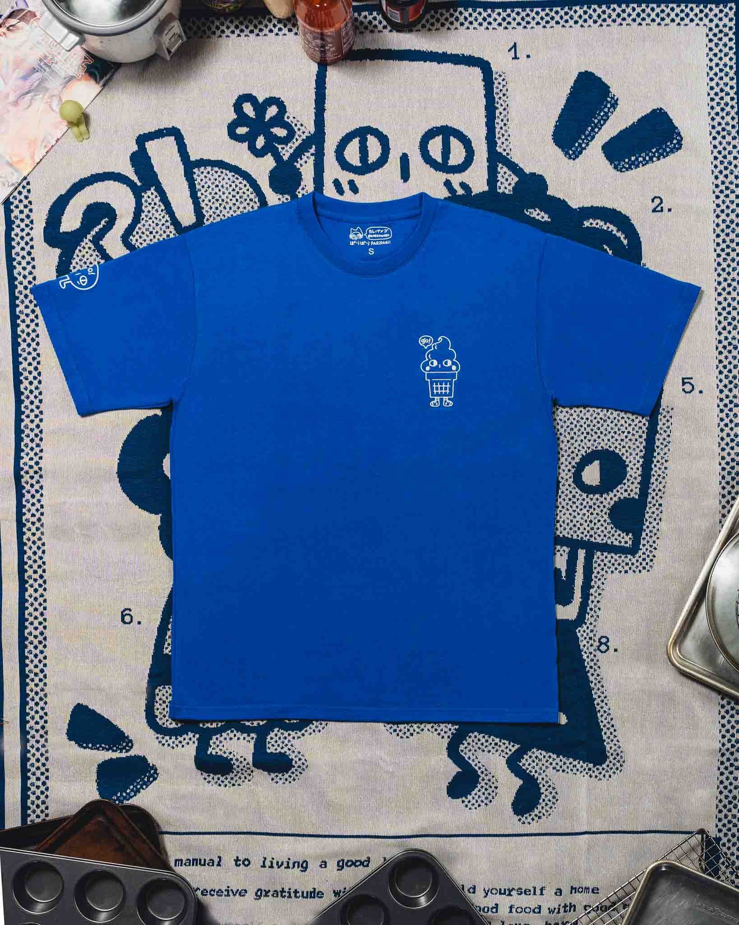 SOFUTO: Embroidered short sleeve t-shirt