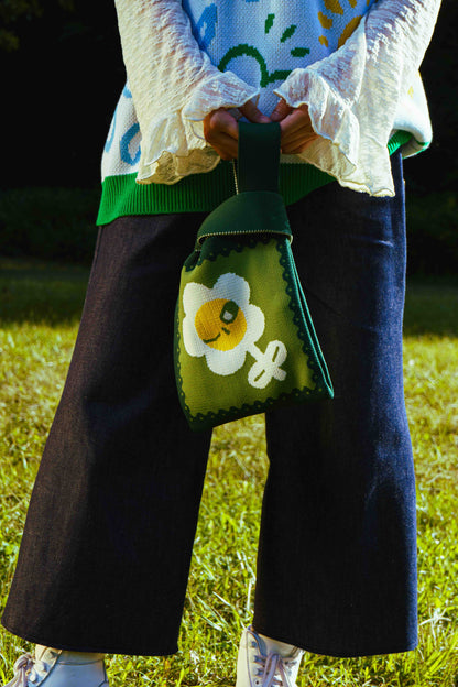 Fresh Air: Floral Bloom Knit Bag