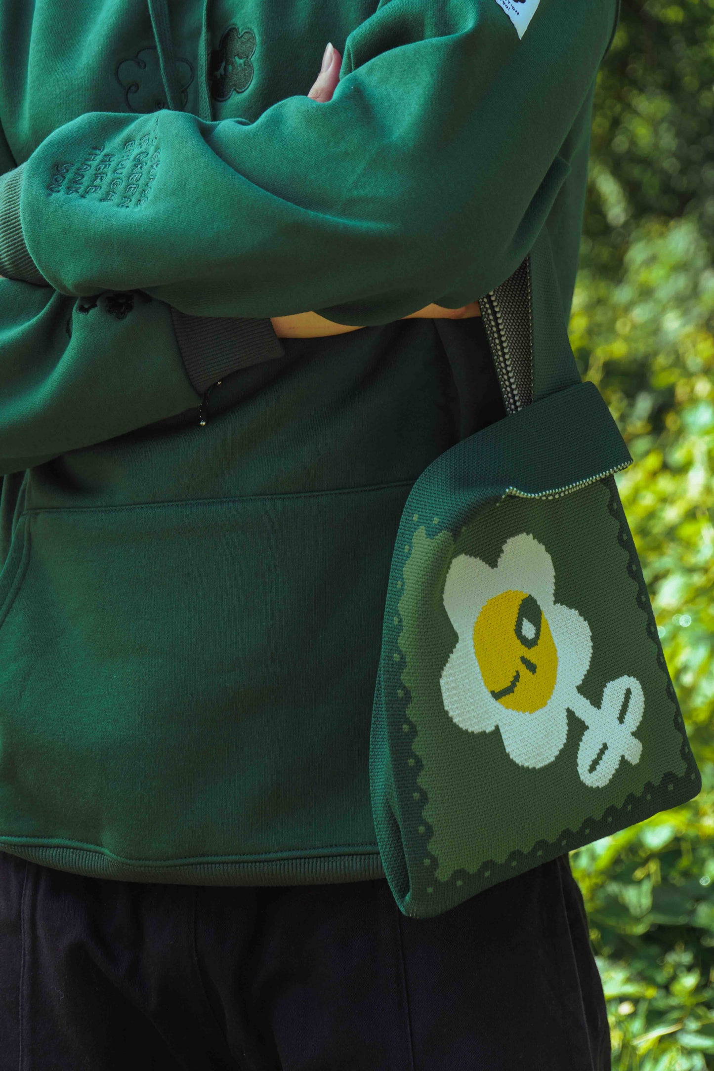 Fresh Air: Floral Bloom Knit Bag