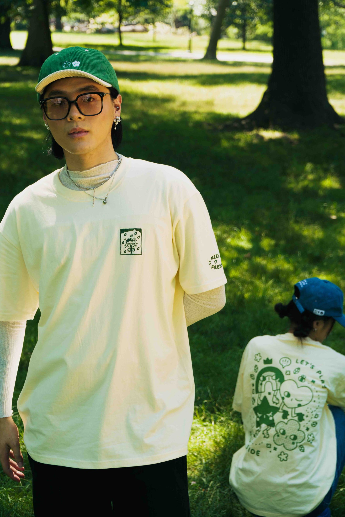 Fresh Air: Screenprinted short sleeve t-shirt