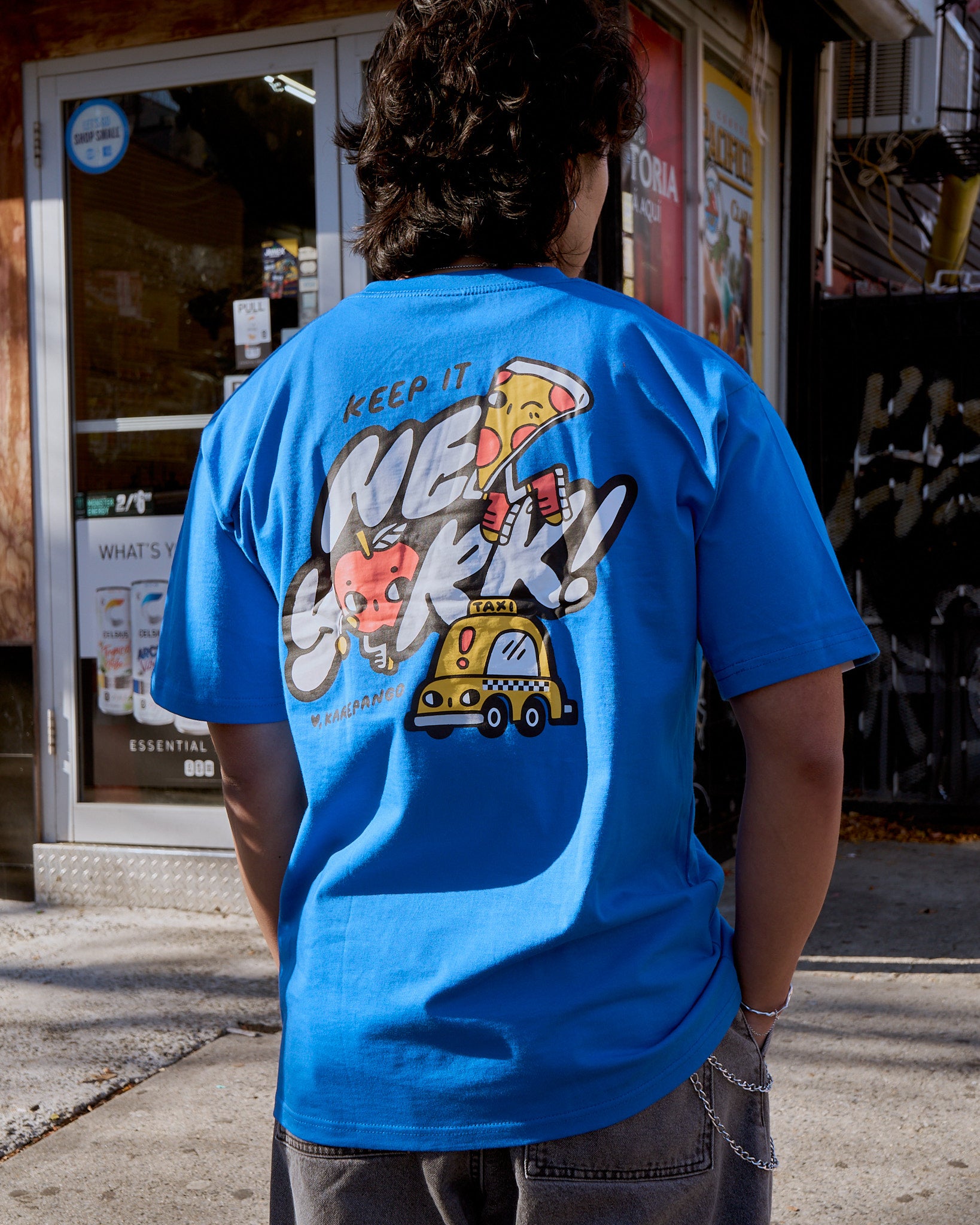 KEEP IT NEW YORK: Screenprinted short sleeve t-shirt