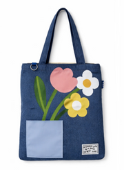 Denim Flower Tote