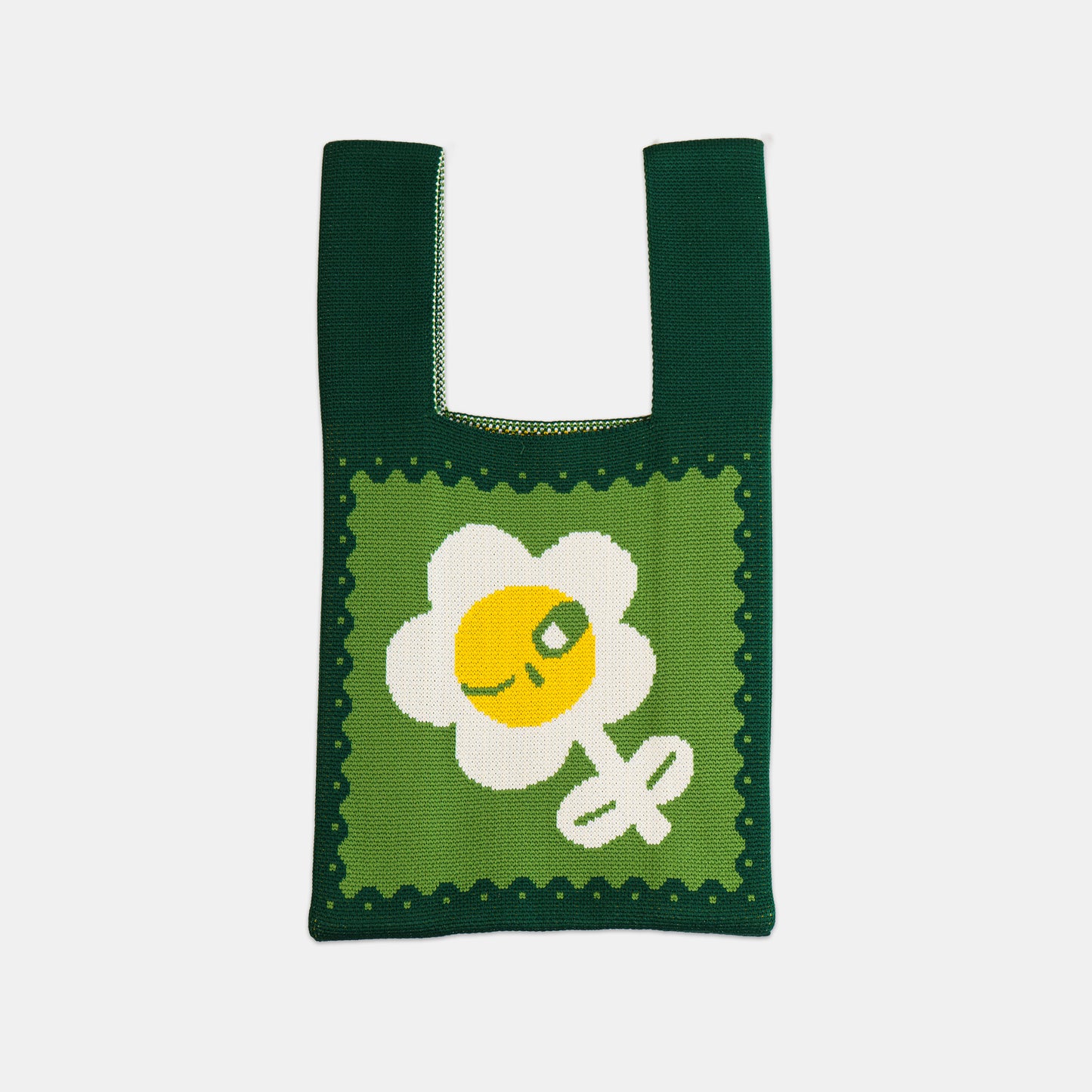 Fresh Air: Floral Bloom Knit Bag