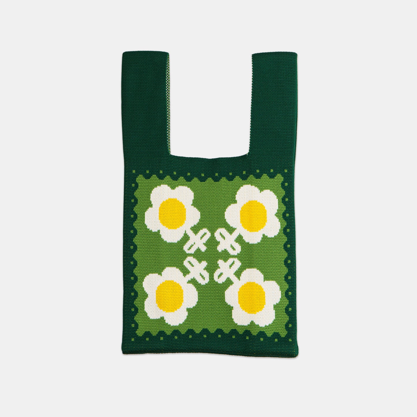 Fresh Air: Floral Bloom Knit Bag