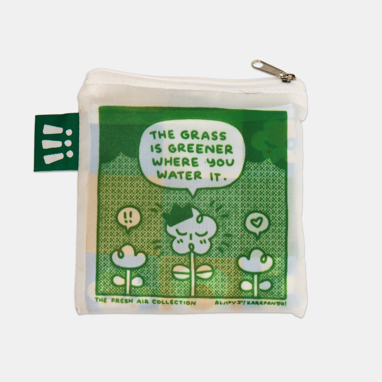 Fresh Air: Grid Pattern Reusable Bag