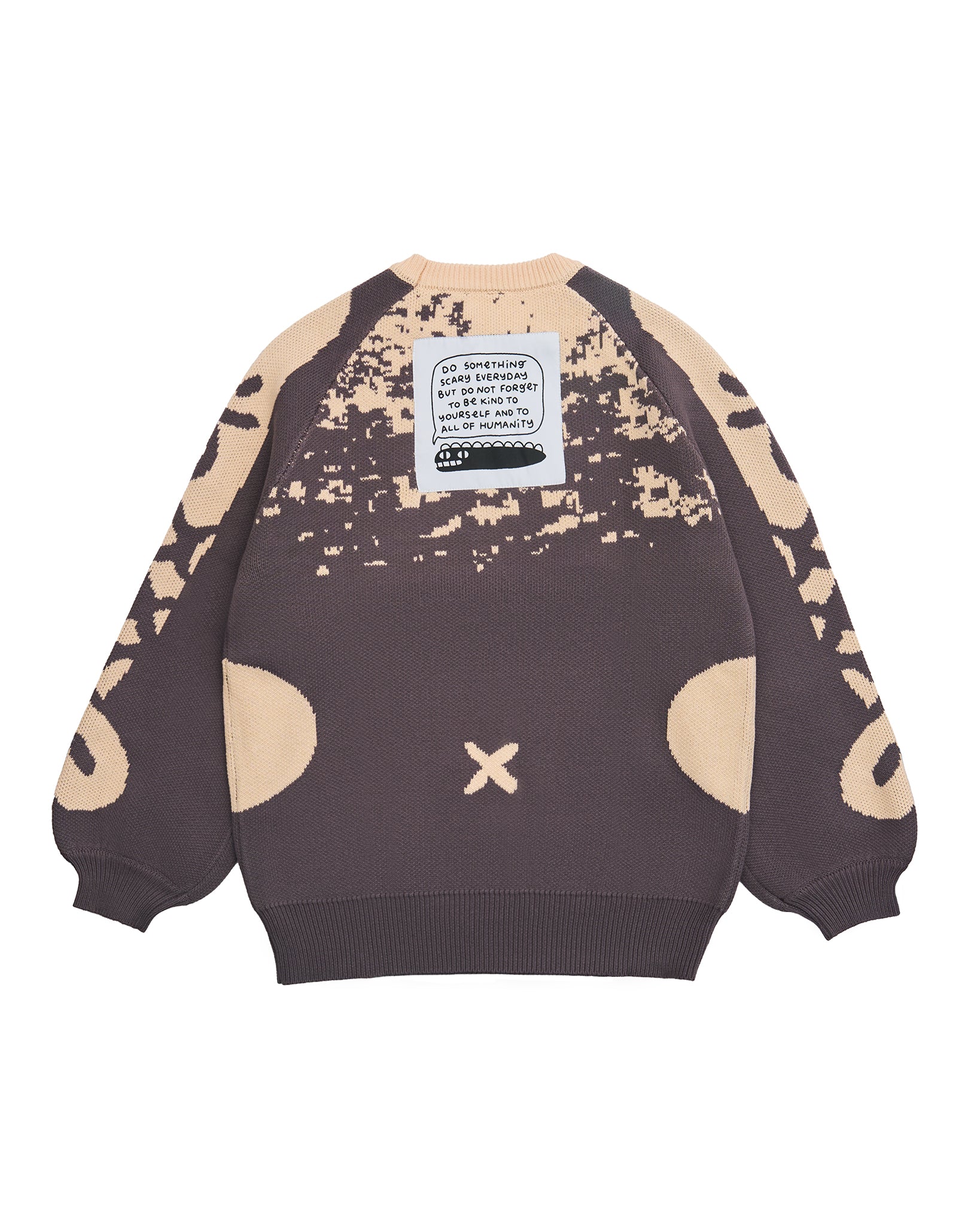 AKUMA: Thick knit jacquard sweater