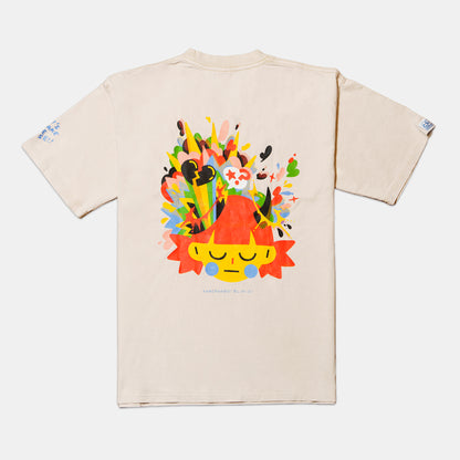 YAYA: acid-washed short sleeve t-shirt