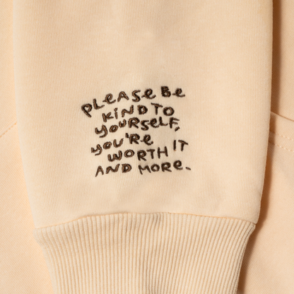 SHINZOU: Embroidered thick hoodie