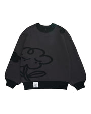 NYC DESIGN BLACK: Thick knit jacquard sweater