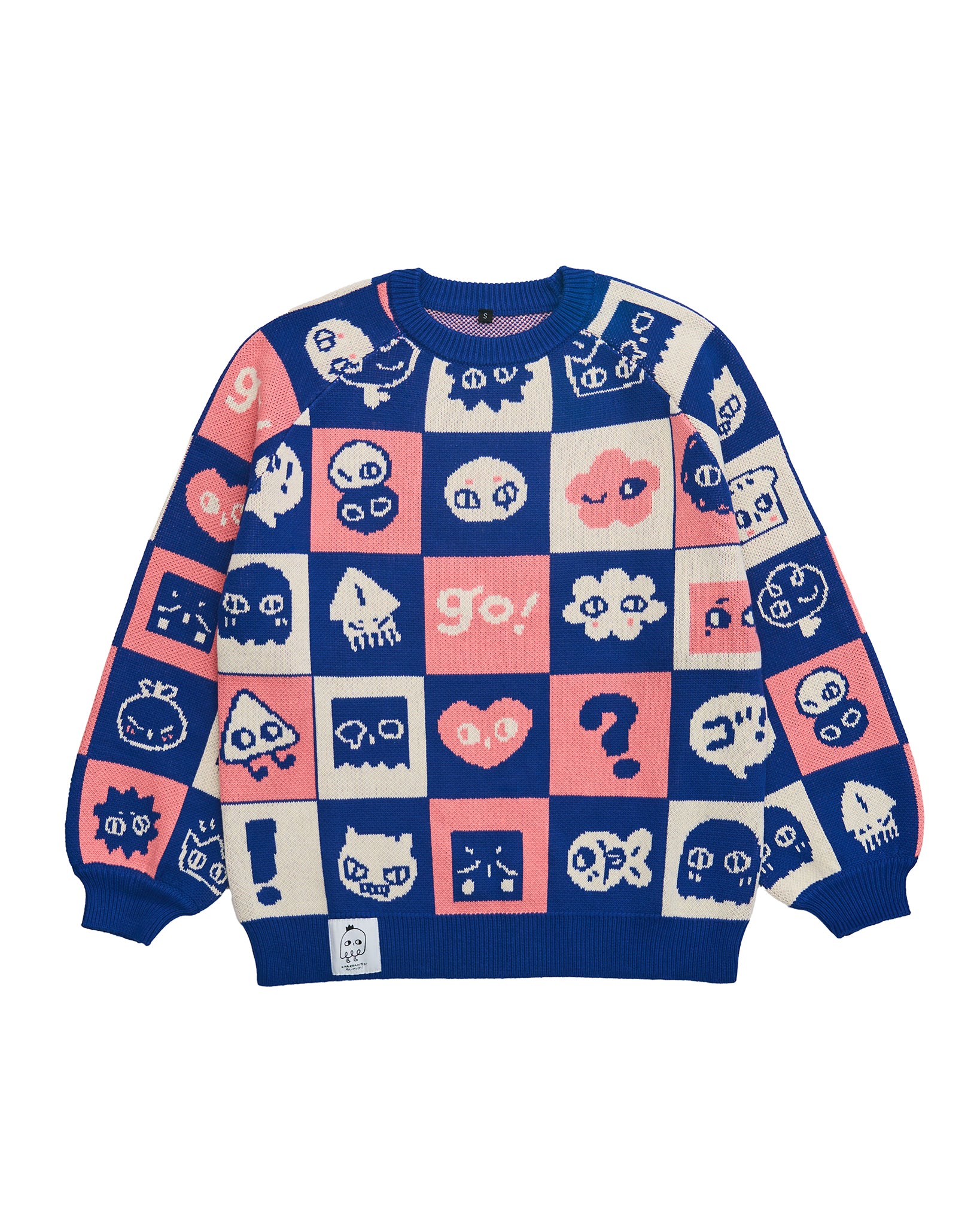 SHINYUU: Thick knit jacquard sweater