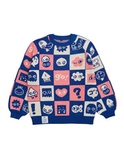 SHINYUU: Thick knit jacquard sweater